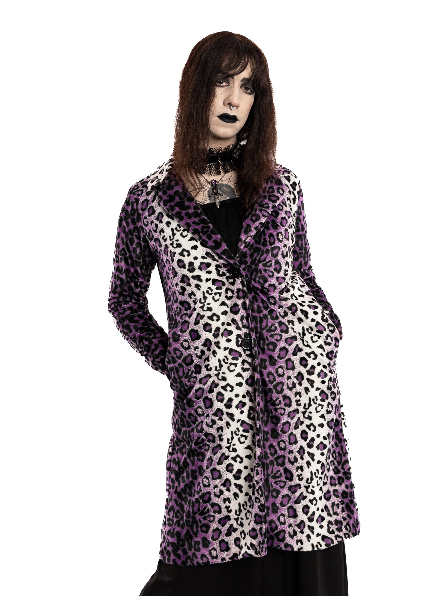 Ultraviolet Snow Leopard Coat FOXBLOOD x DWYBO (EXTREMELY LIMITED!!) - Die With Your Boots On