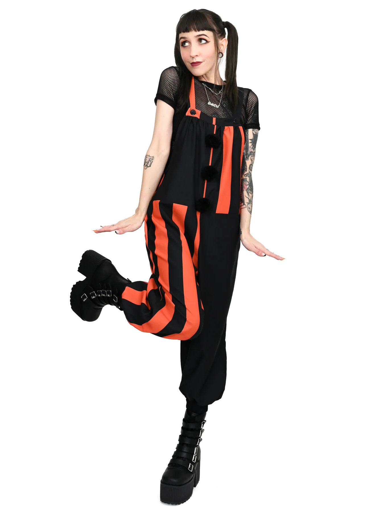 Side Show Overalls (Orange/Black) FOXBLOOD - Die With Your Boots On