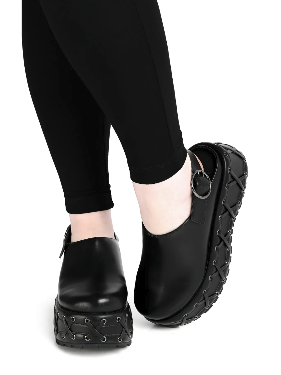 Corseted Platform Clog FOXBLOOD - Die With Your Boots On