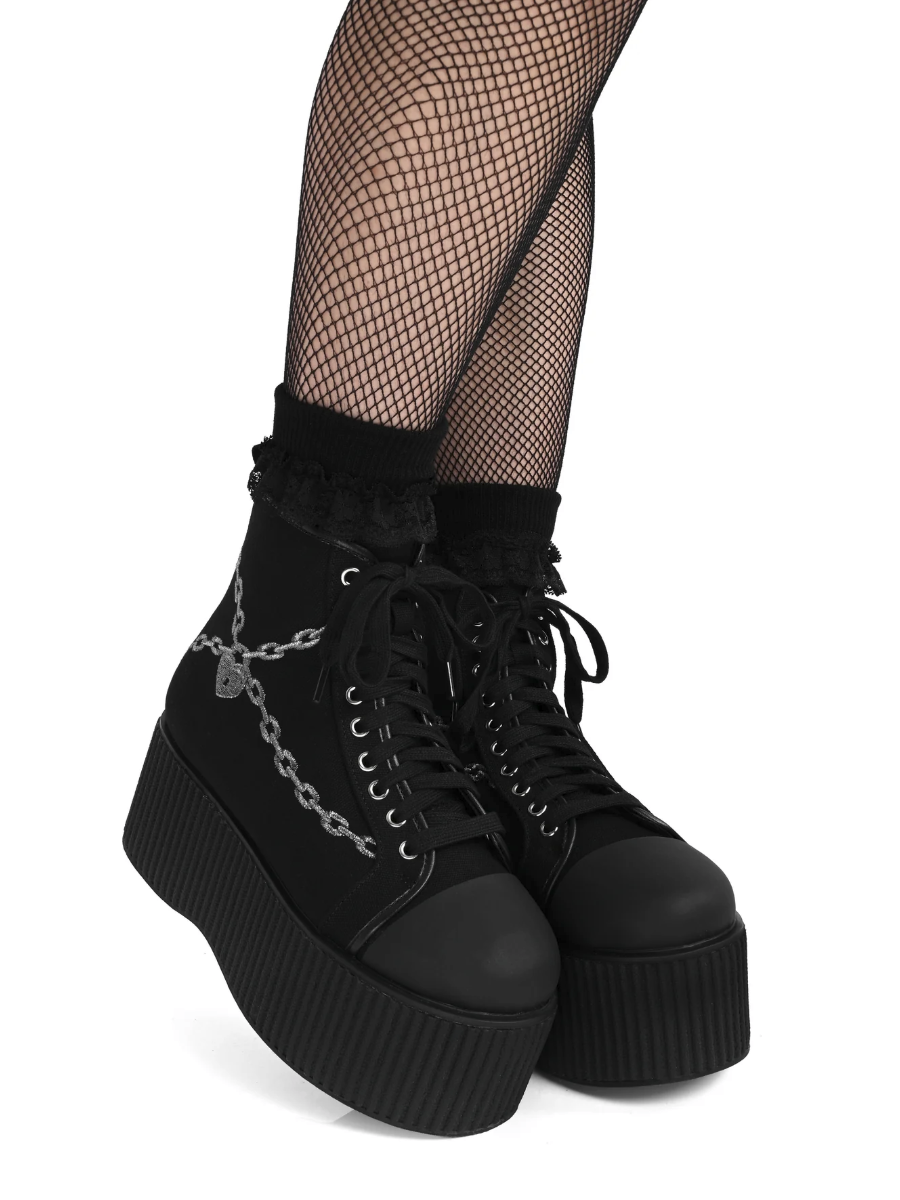 Chained Platform Sneakers FOXBLOOD - Die With Your Boots On