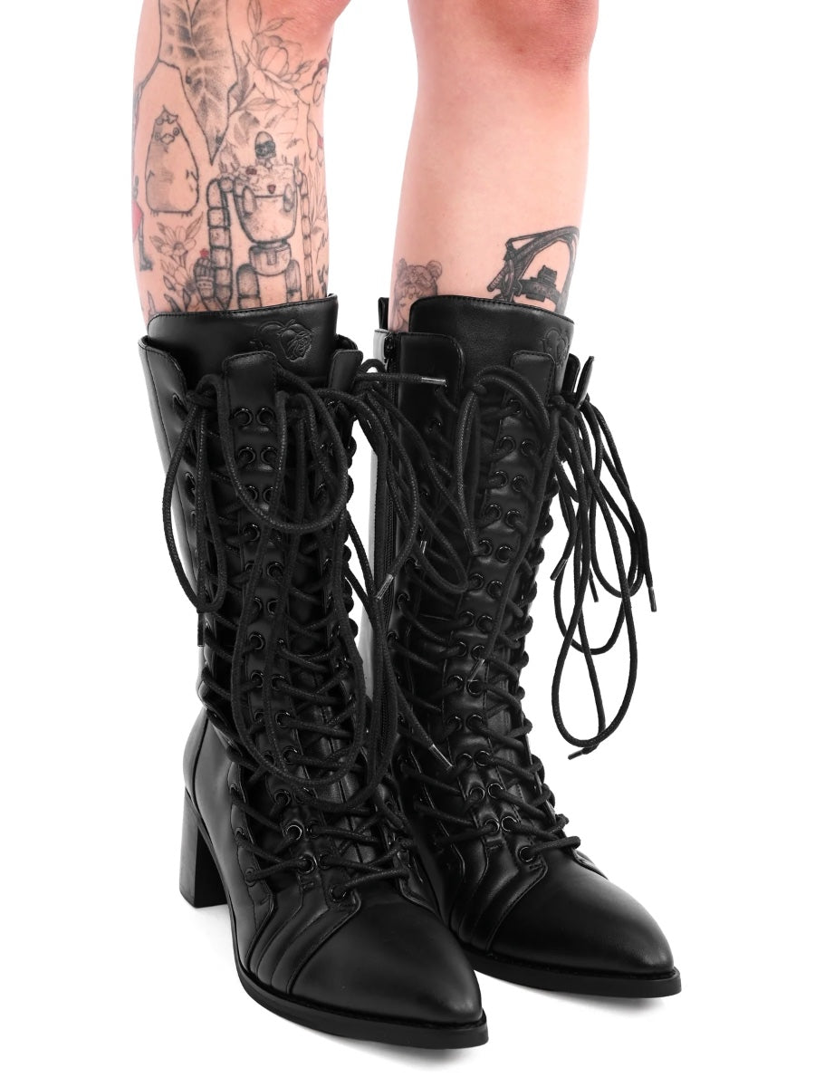 Zoey Corseted Boots FOXBLOOD - Die With Your Boots On