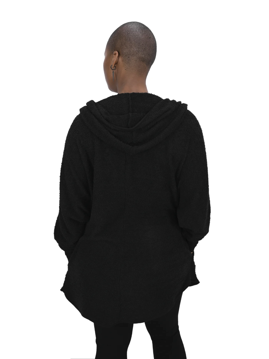 Oversized Hooded Teddy Duster FOXBLOOD - Die With Your Boots On