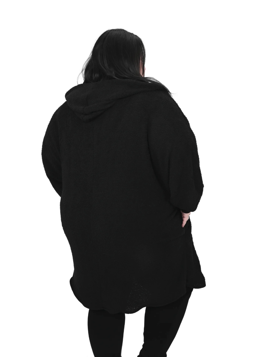 Oversized Hooded Teddy Duster FOXBLOOD - Die With Your Boots On