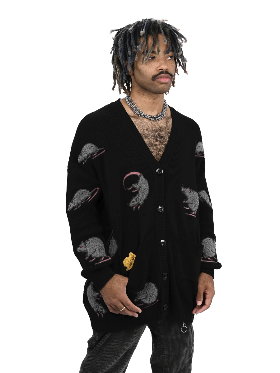 Rat Cardigan FOXBLOOD LAST ONE! XL/2XL! - Die With Your Boots On