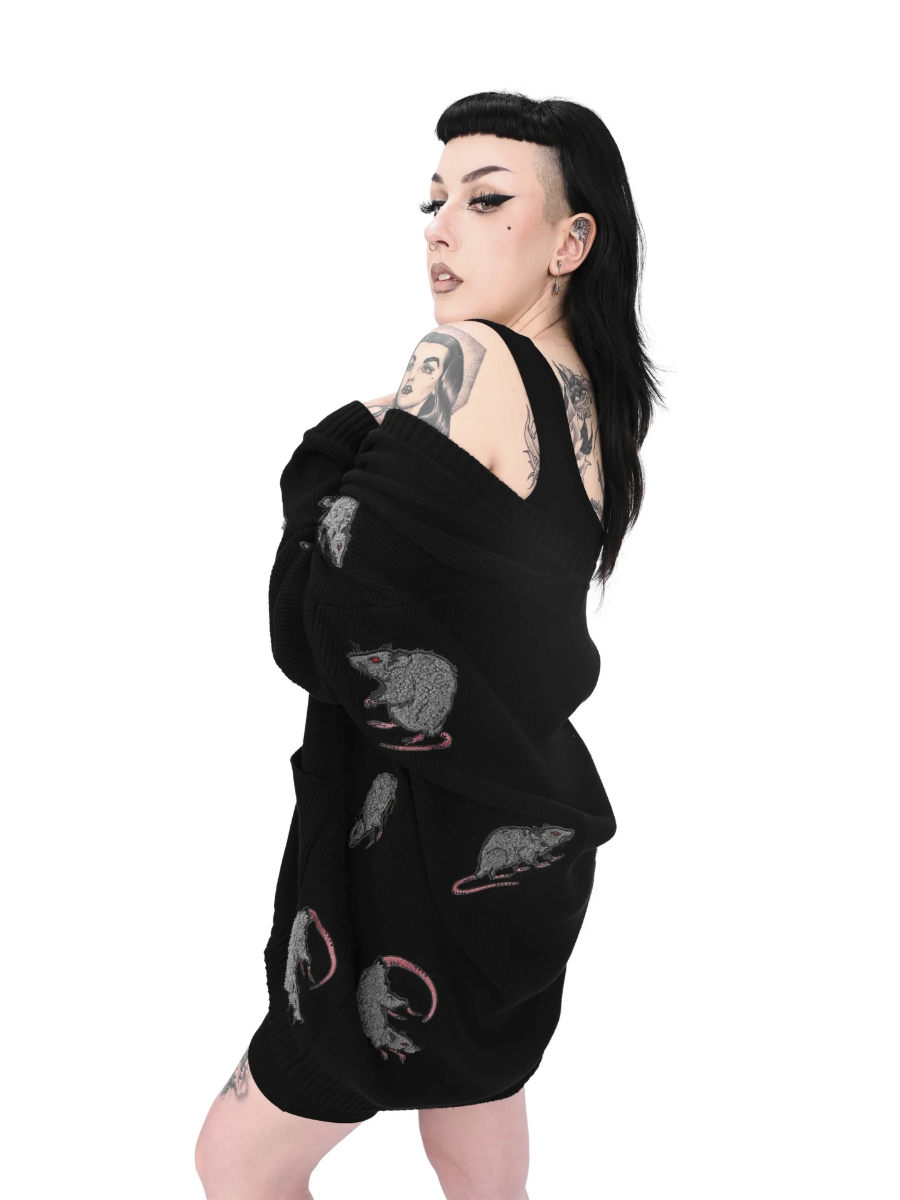 Rat Cardigan FOXBLOOD LAST ONE! XL/2XL! - Die With Your Boots On