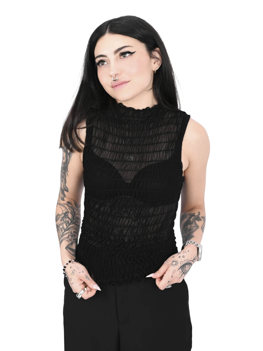 Kai Smocked Top FOXBLOOD - Die With Your Boots On