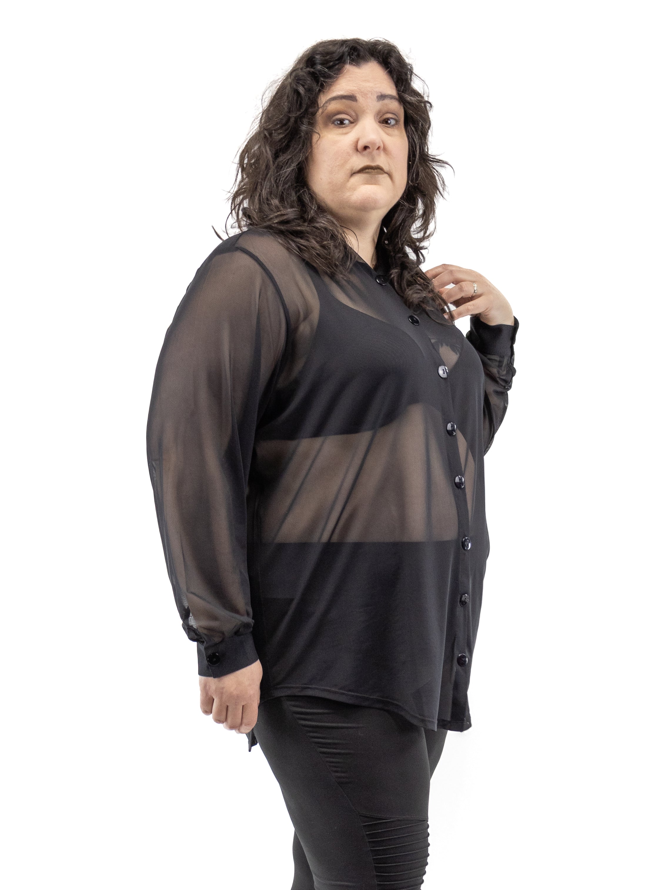 Mesh Memphis Oversized Shirt FOXBLOOD - Die With Your Boots On