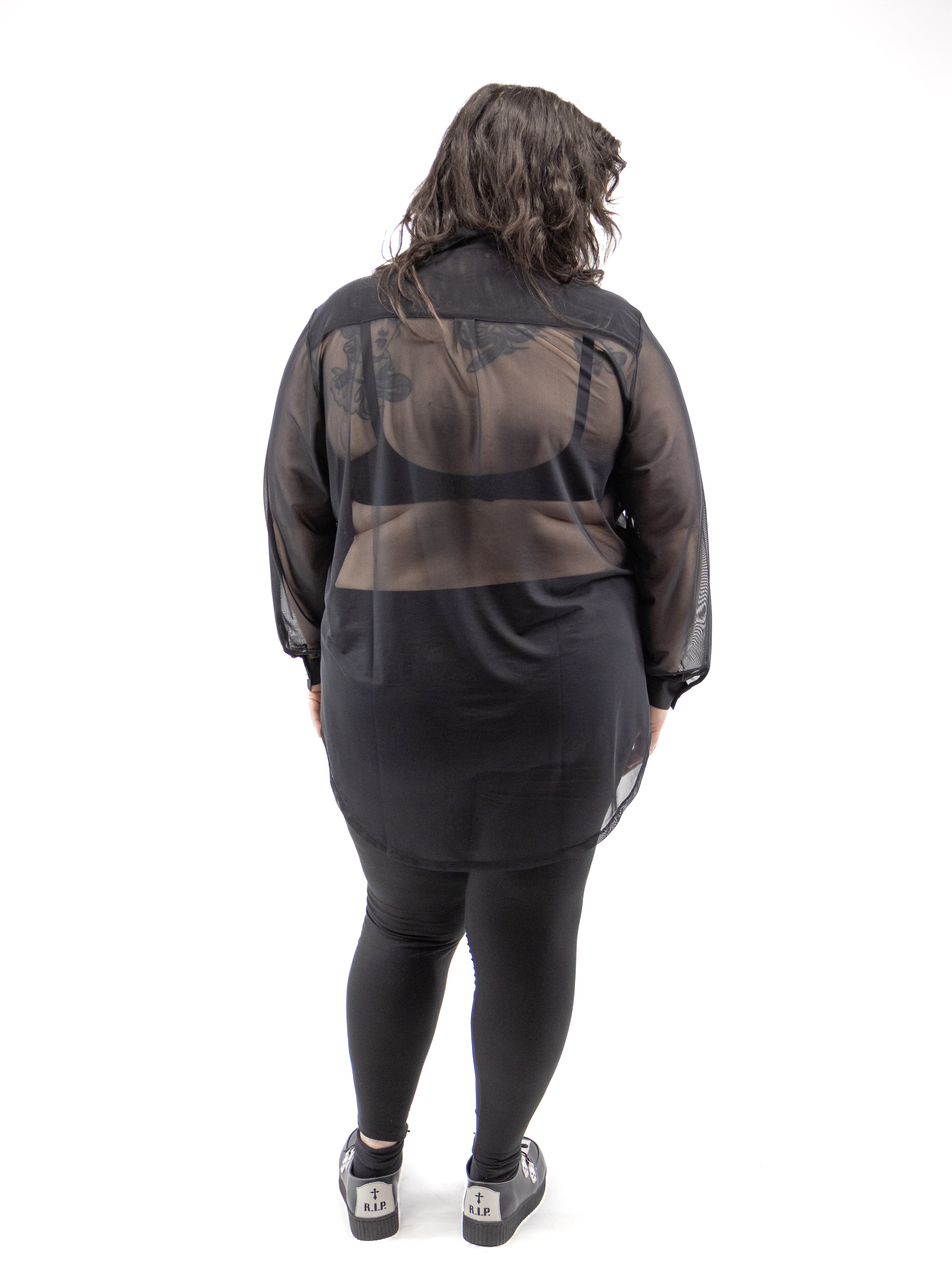Mesh Memphis Oversized Shirt FOXBLOOD - Die With Your Boots On
