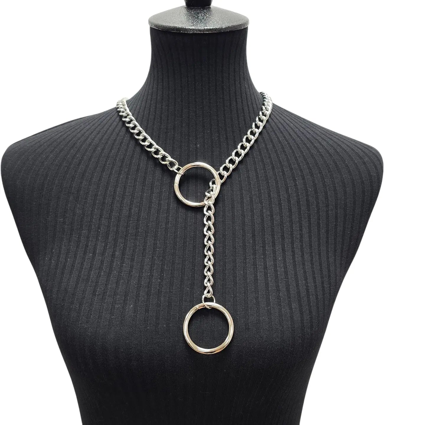 Silver Ring Pendulum Necklace - Die With Your Boots On