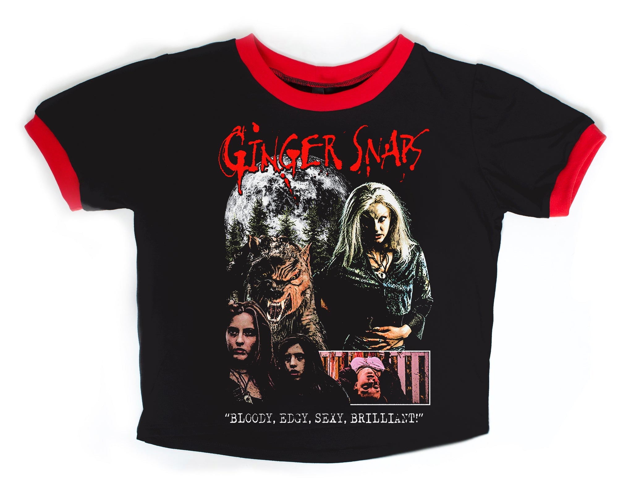 Ginger Snaps Ringer Tee (SHIPS FROM VERA'S EYECANDY, NOT AVAILABLE FOR PICKUP IN STORE) - Die With Your Boots On