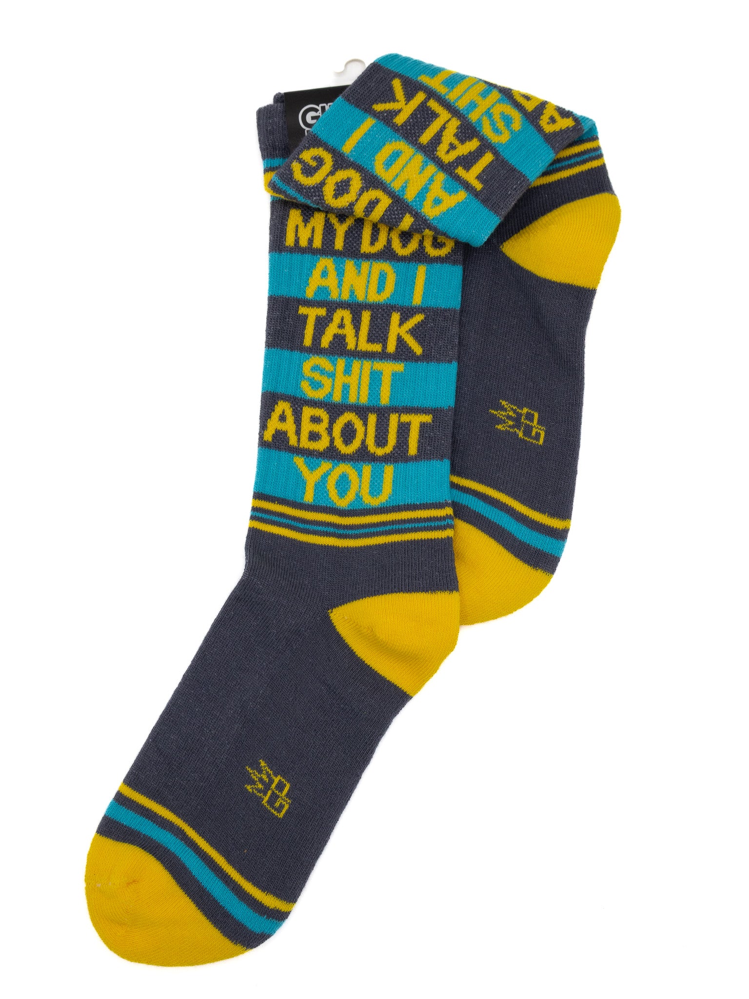 My Dog and I Talk Shit Gym Socks - Die With Your Boots On