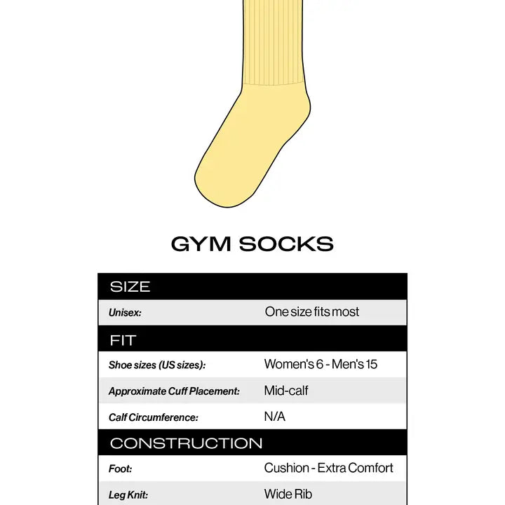 So Outta Here Ribbed Gym Socks - Die With Your Boots On