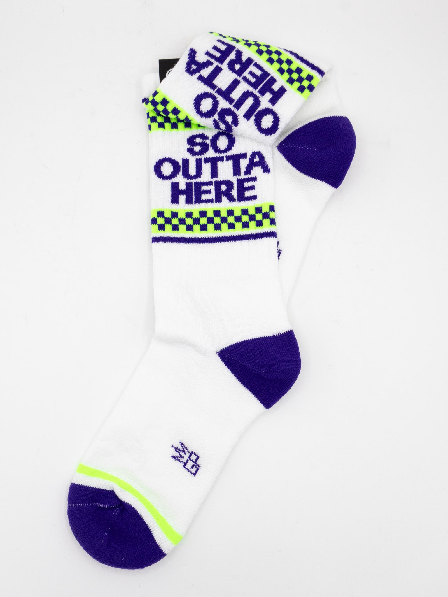 So Outta Here Ribbed Gym Socks - Die With Your Boots On