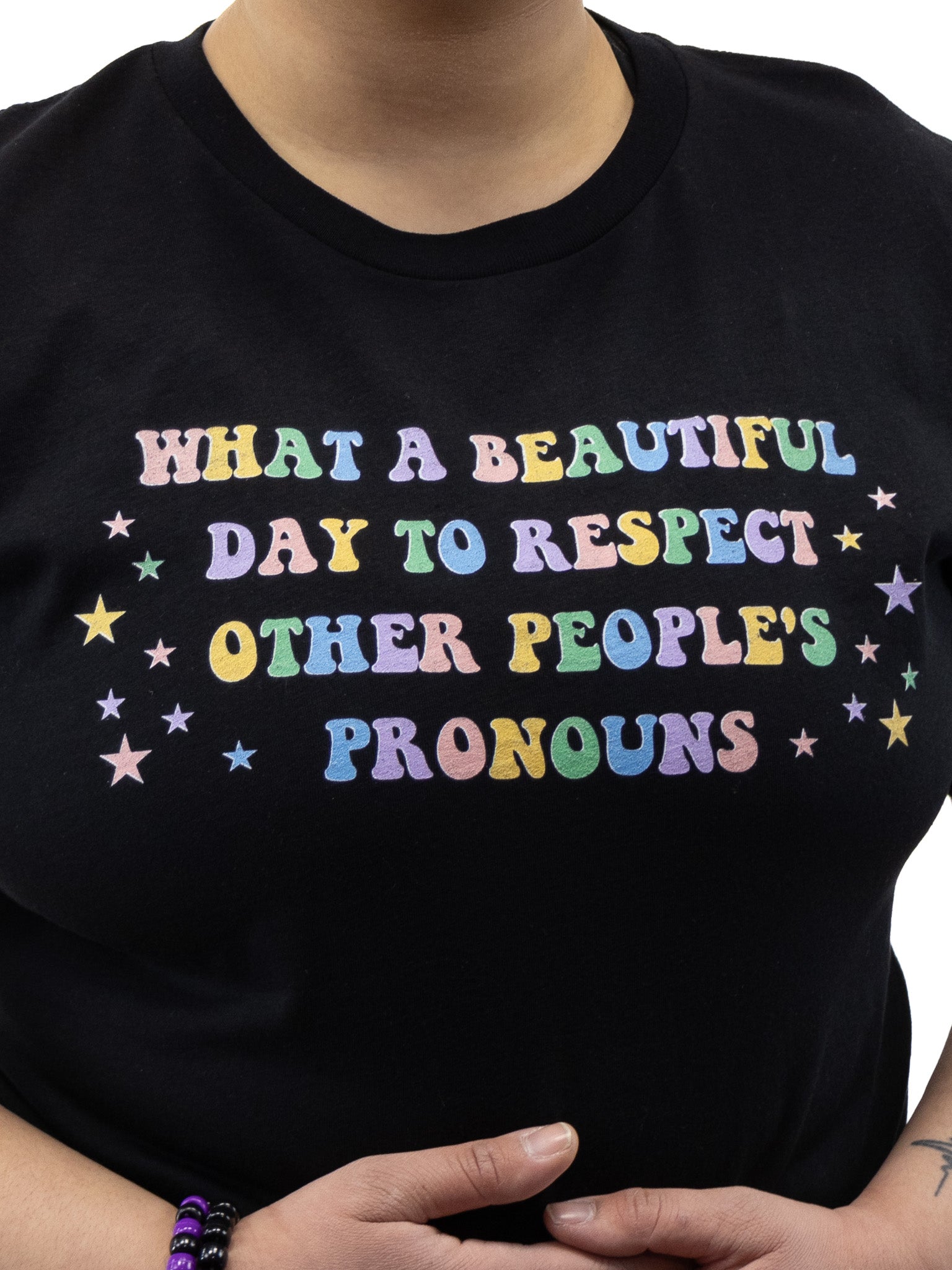 A Beautiful Day to Respect Pronouns T-Shirt - Die With Your Boots On