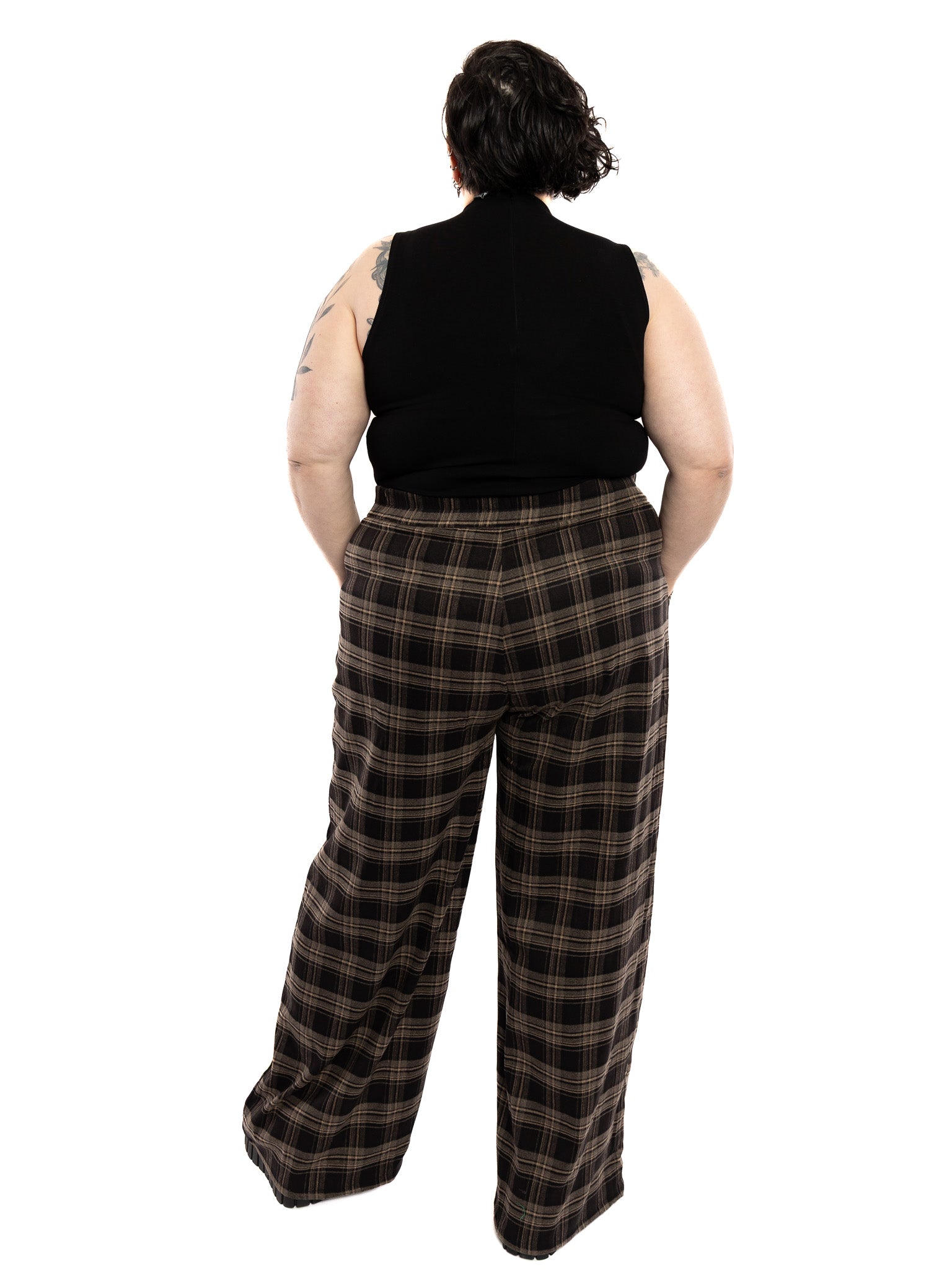 Acorn Plaid Wide Leg Pants NO RESTOCK! - Die With Your Boots On