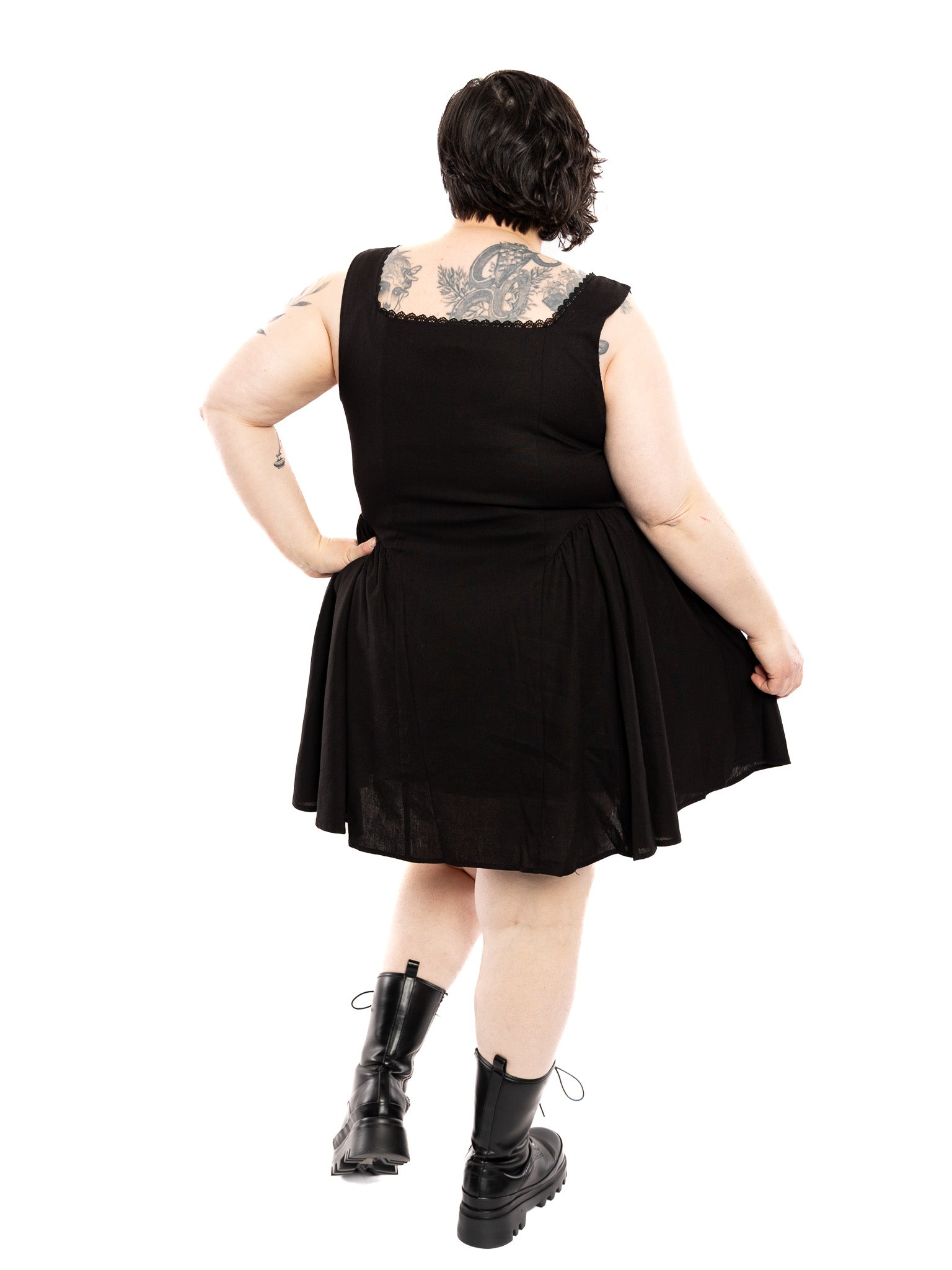 Shiloh Square Neck Mini Dress - Die With Your Boots On