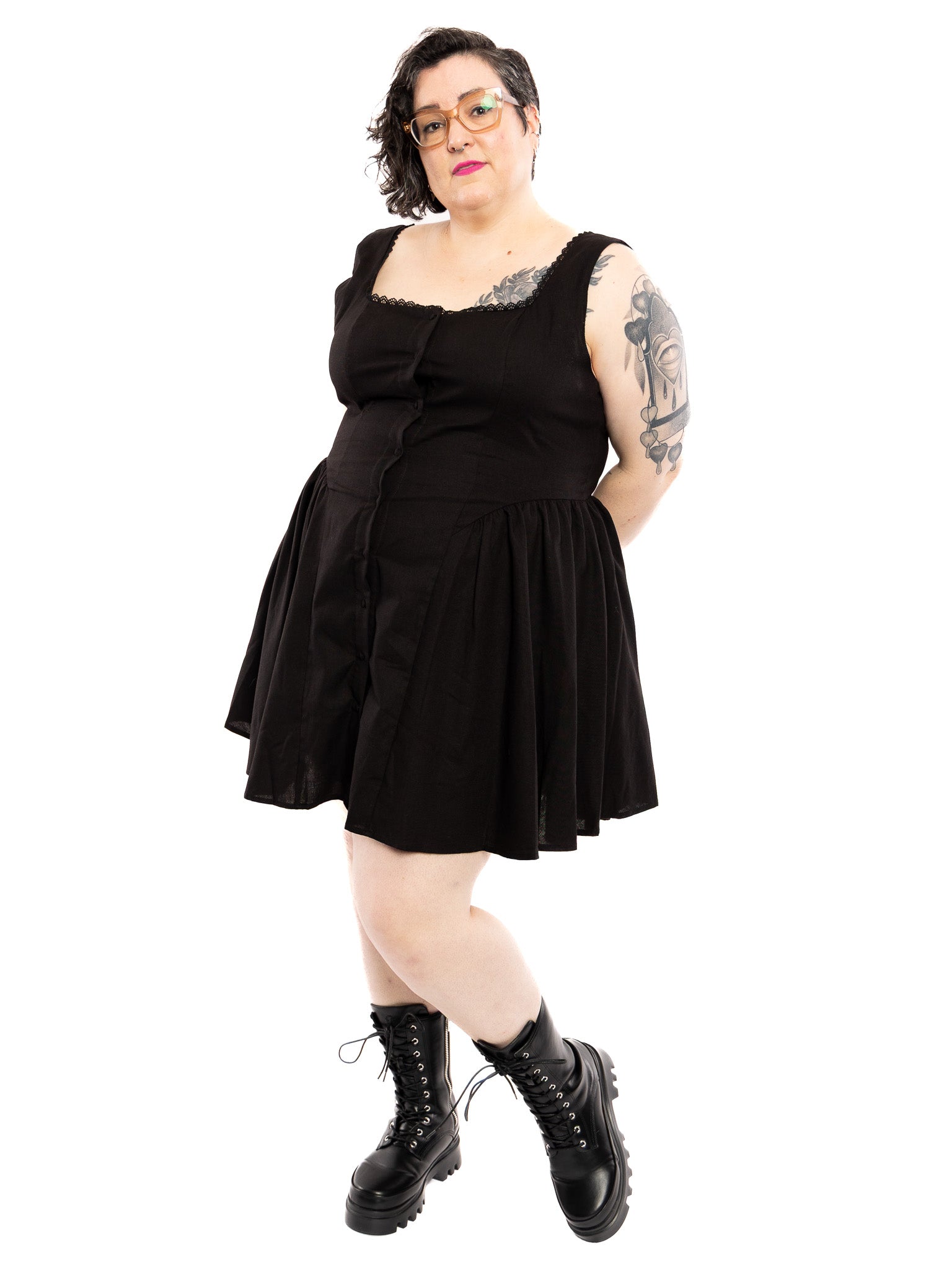 Shiloh Square Neck Mini Dress - Die With Your Boots On