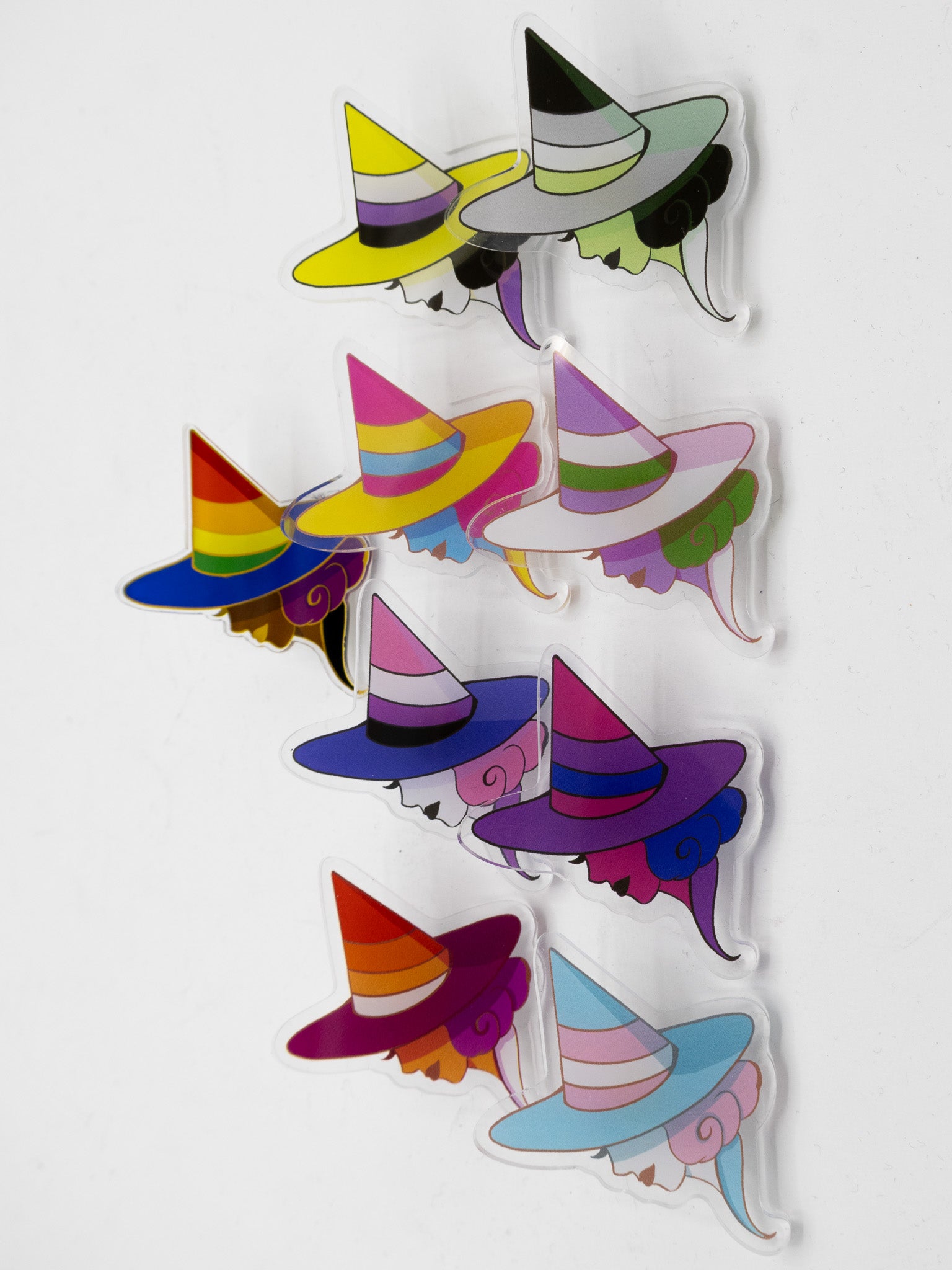 Pride Witch Acrylic Pin - Die With Your Boots On