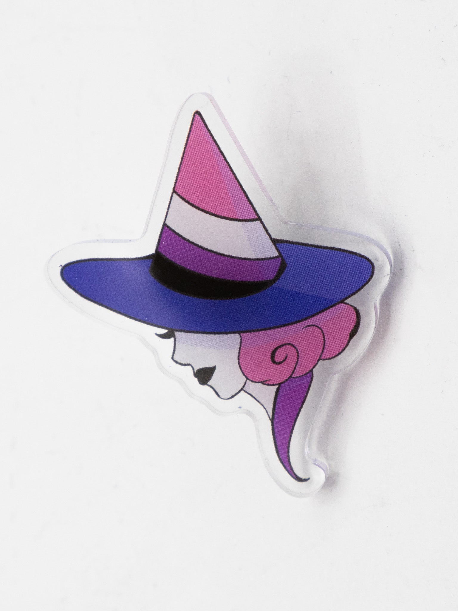 Pride Witch Acrylic Pin - Die With Your Boots On