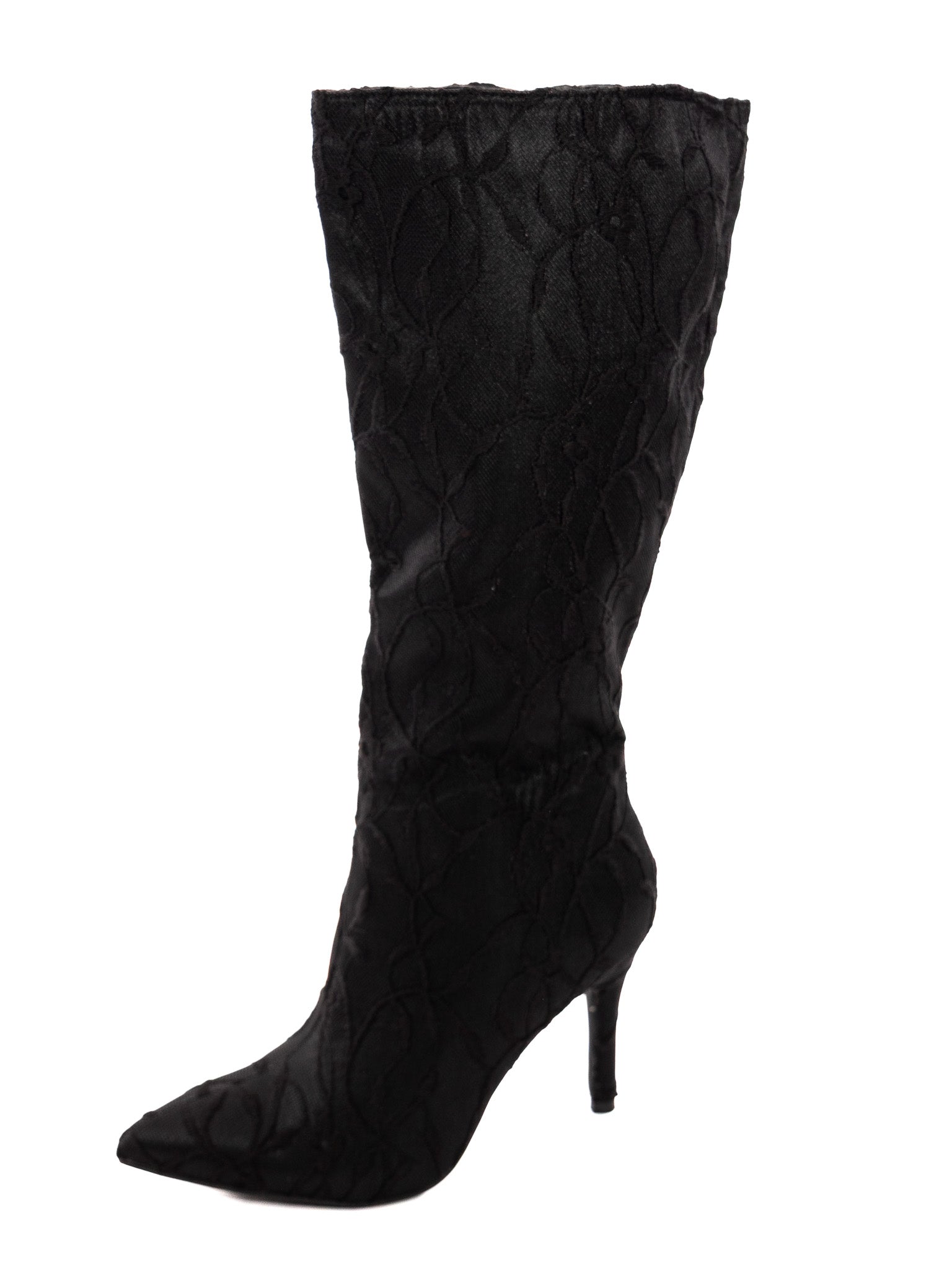 Marissa Embossed Stiletto Boots - Die With Your Boots On