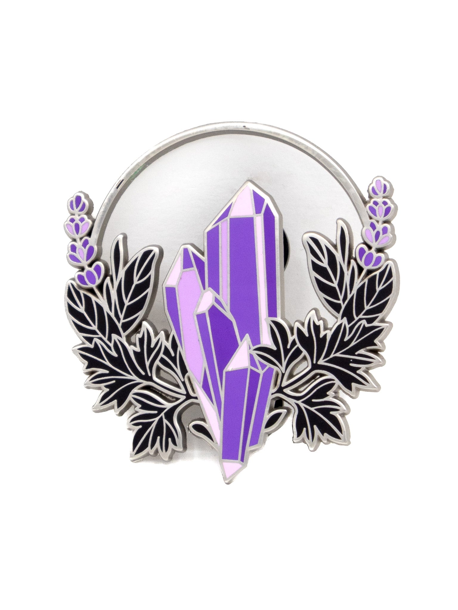 Amethyst Crystal Wreath Pin LASERBRAIN - Die With Your Boots On