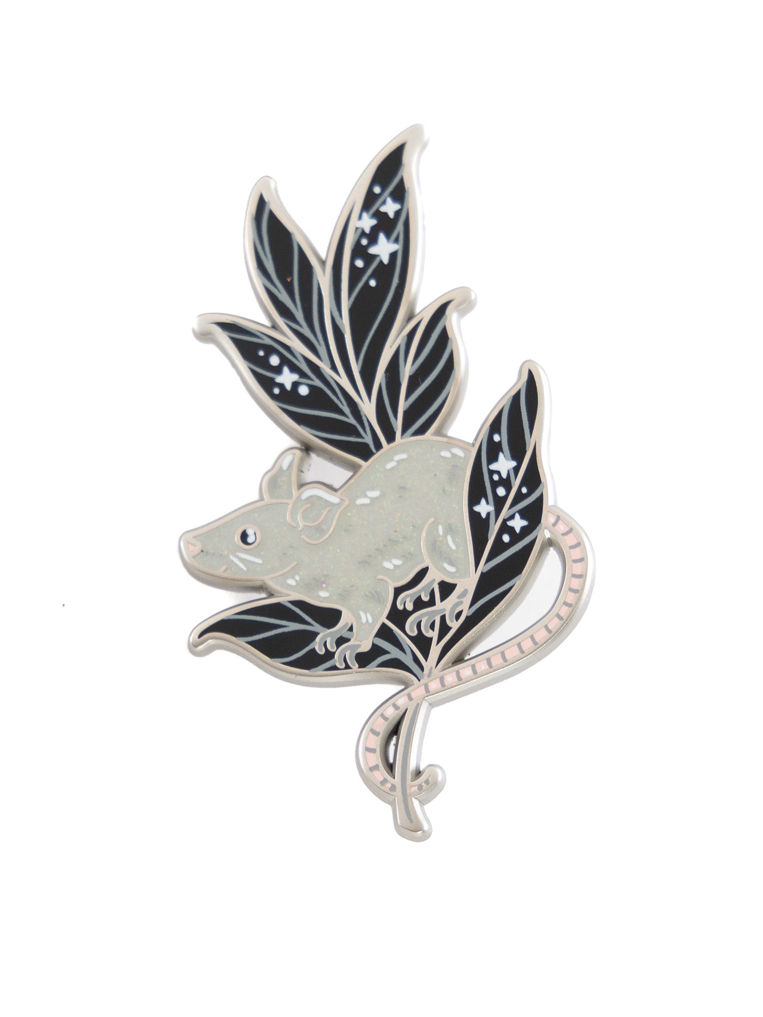 Mouse in Leaves Pin LASERBRAIN - Die With Your Boots On