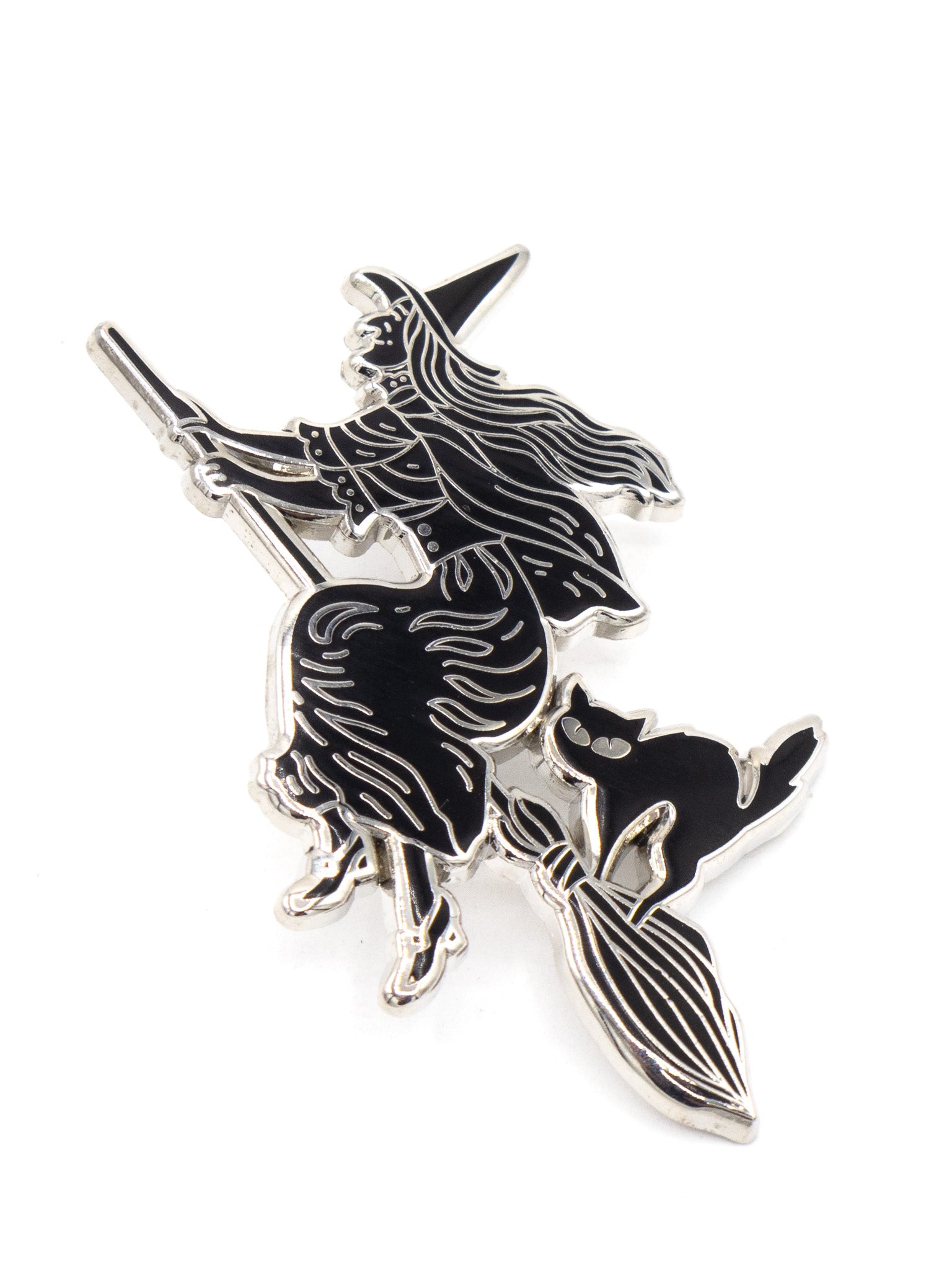 Vintage Witch Pin LASERBRAIN - Die With Your Boots On