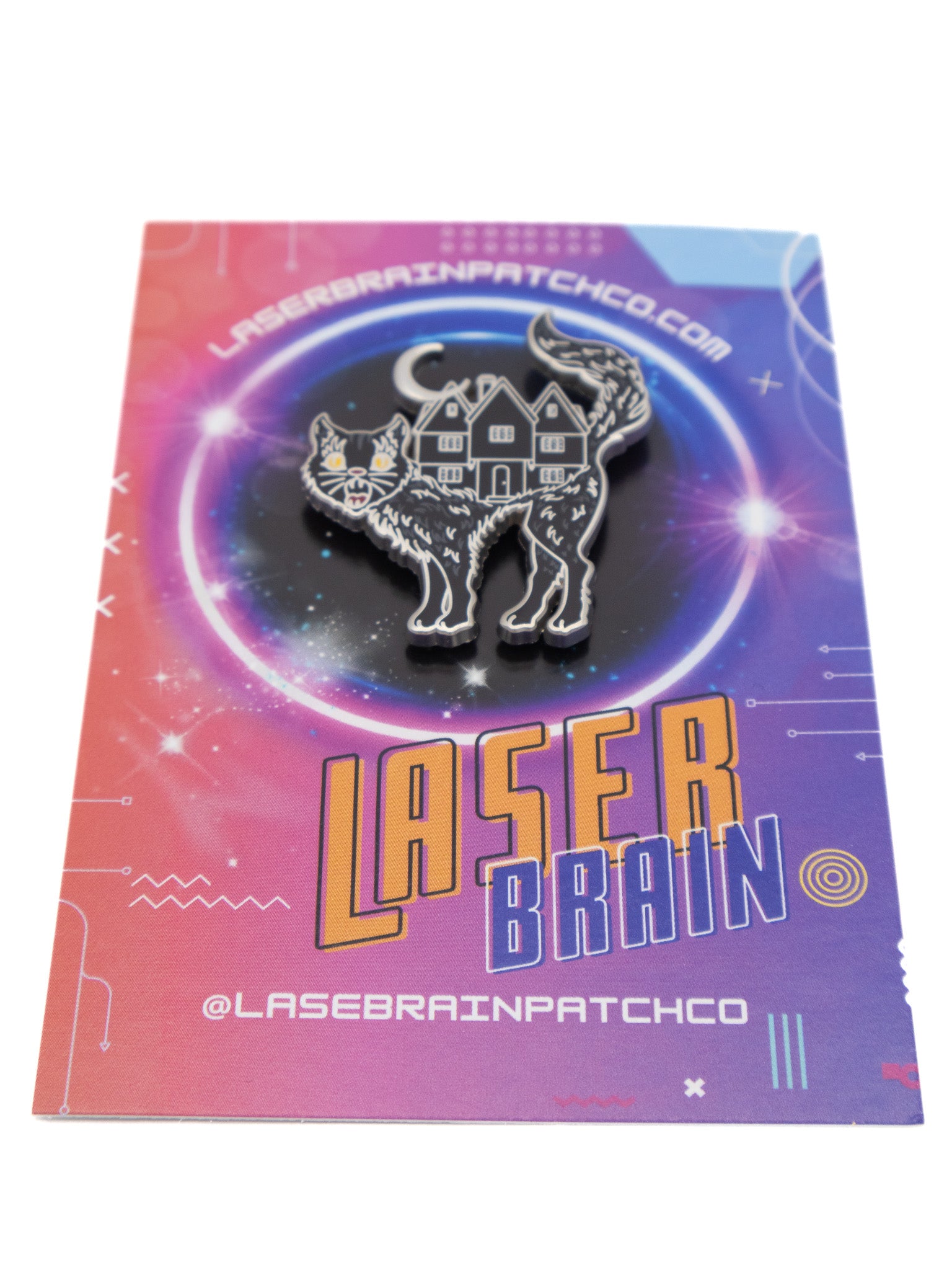 Witch House Cat Pin LASERBRAIN - Die With Your Boots On