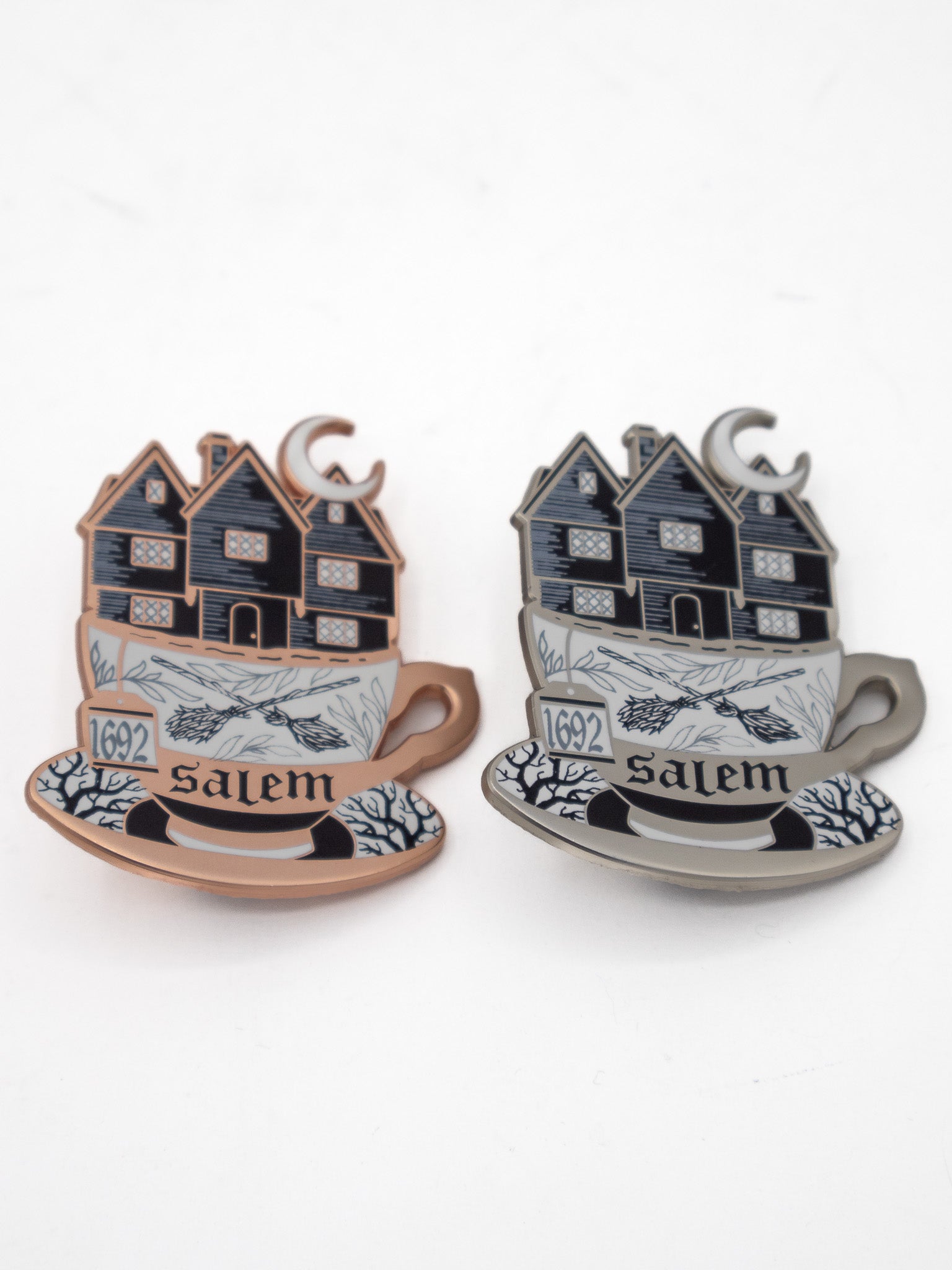 Teacup Witch House Pin - Die With Your Boots On