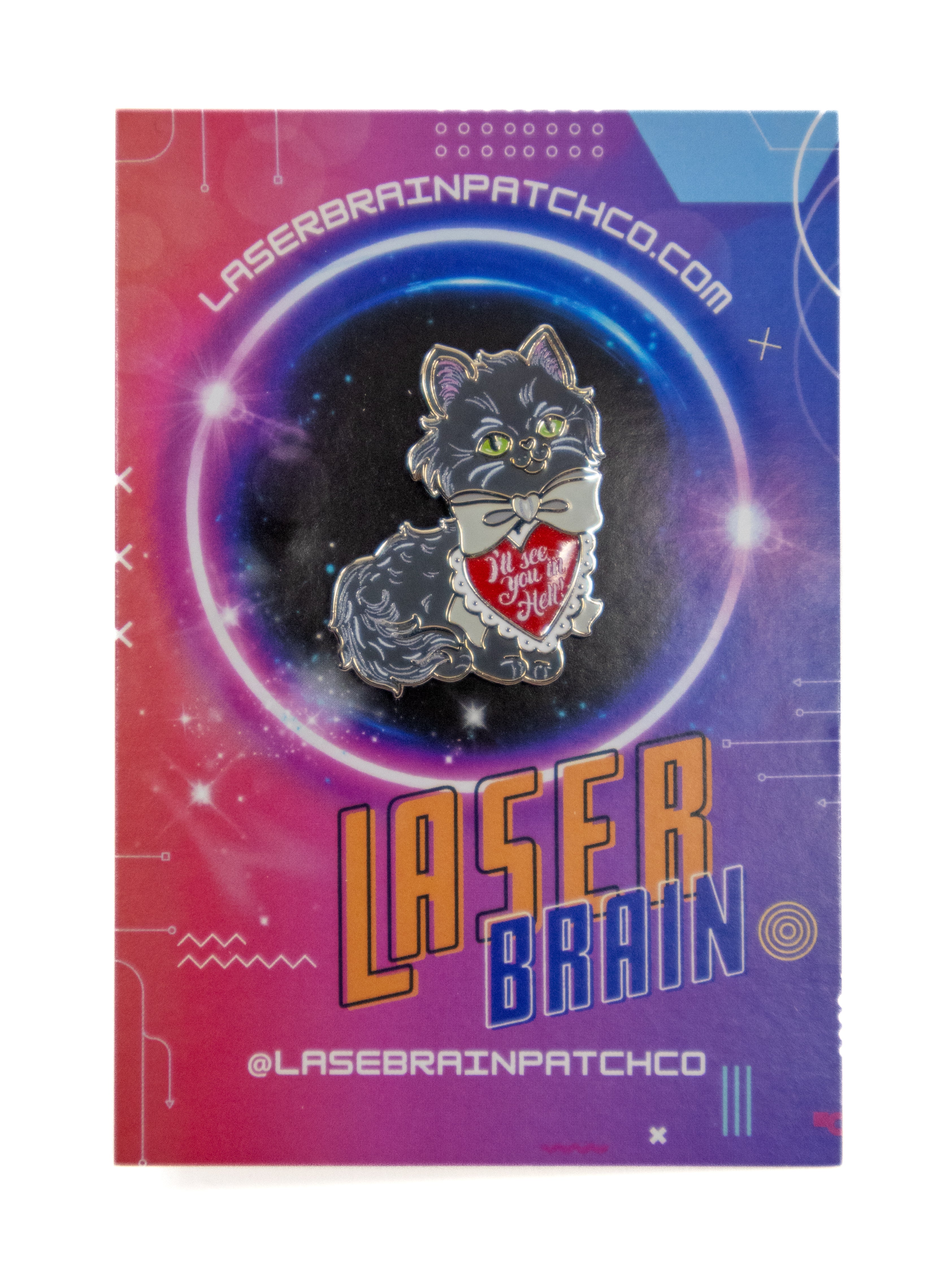 Sassy Kitten Pin LASERBRAIN - Die With Your Boots On