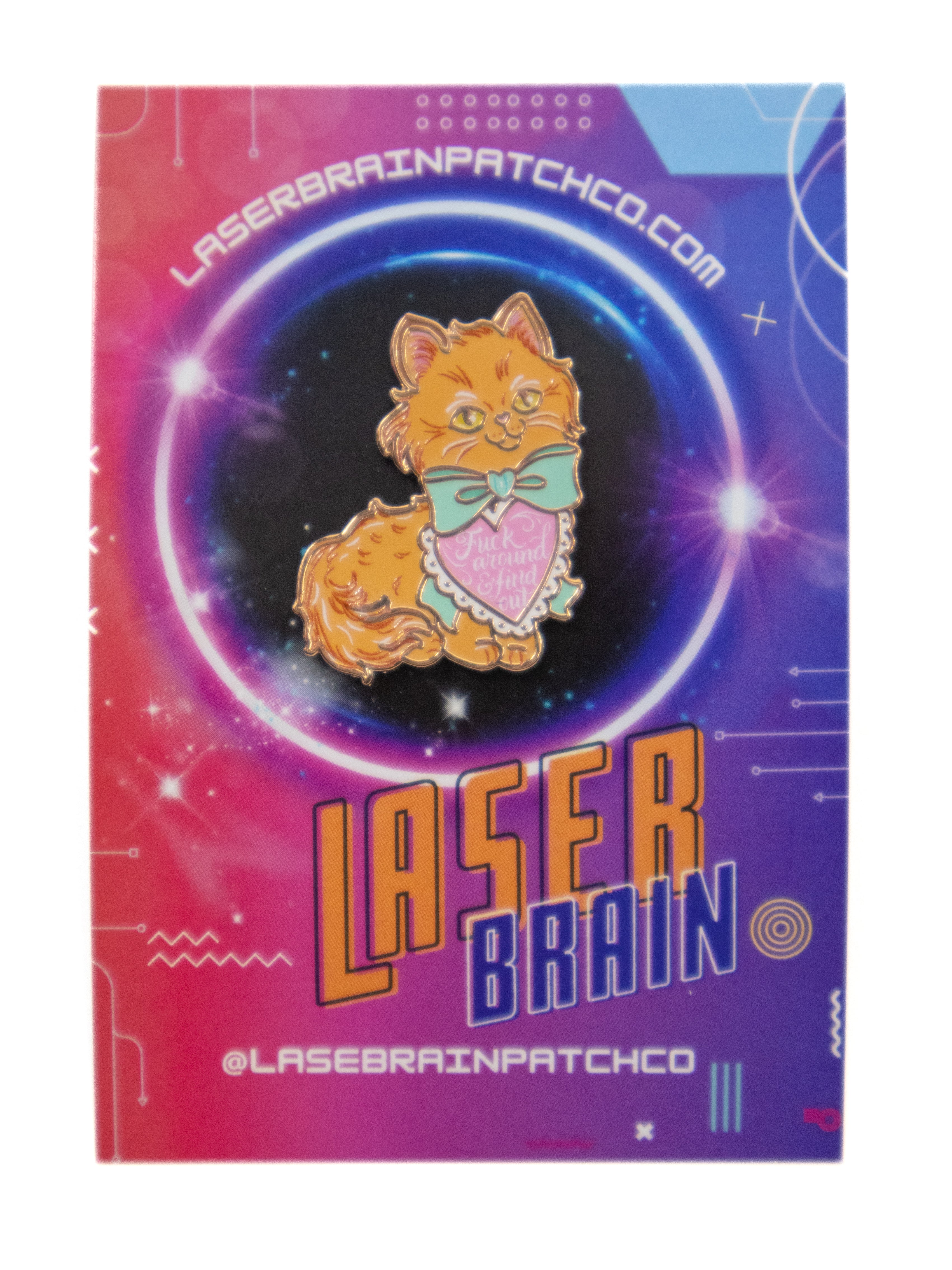 Sassy Kitten Pin LASERBRAIN - Die With Your Boots On