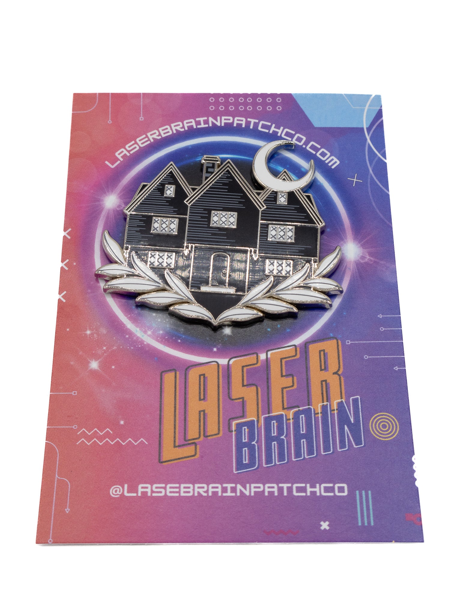 Classic Witch House Pin LASERBRAIN - Die With Your Boots On