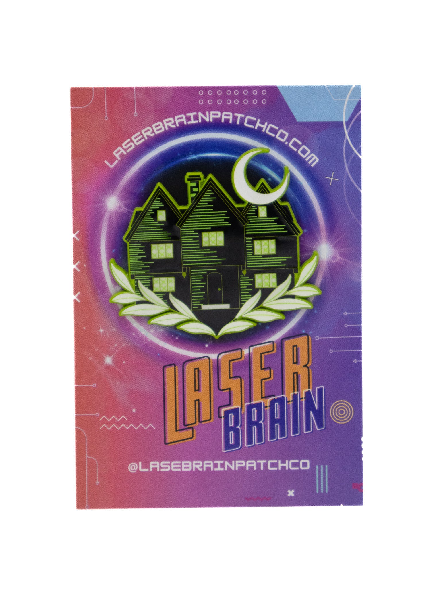 Classic Witch House Pin LASERBRAIN - Die With Your Boots On
