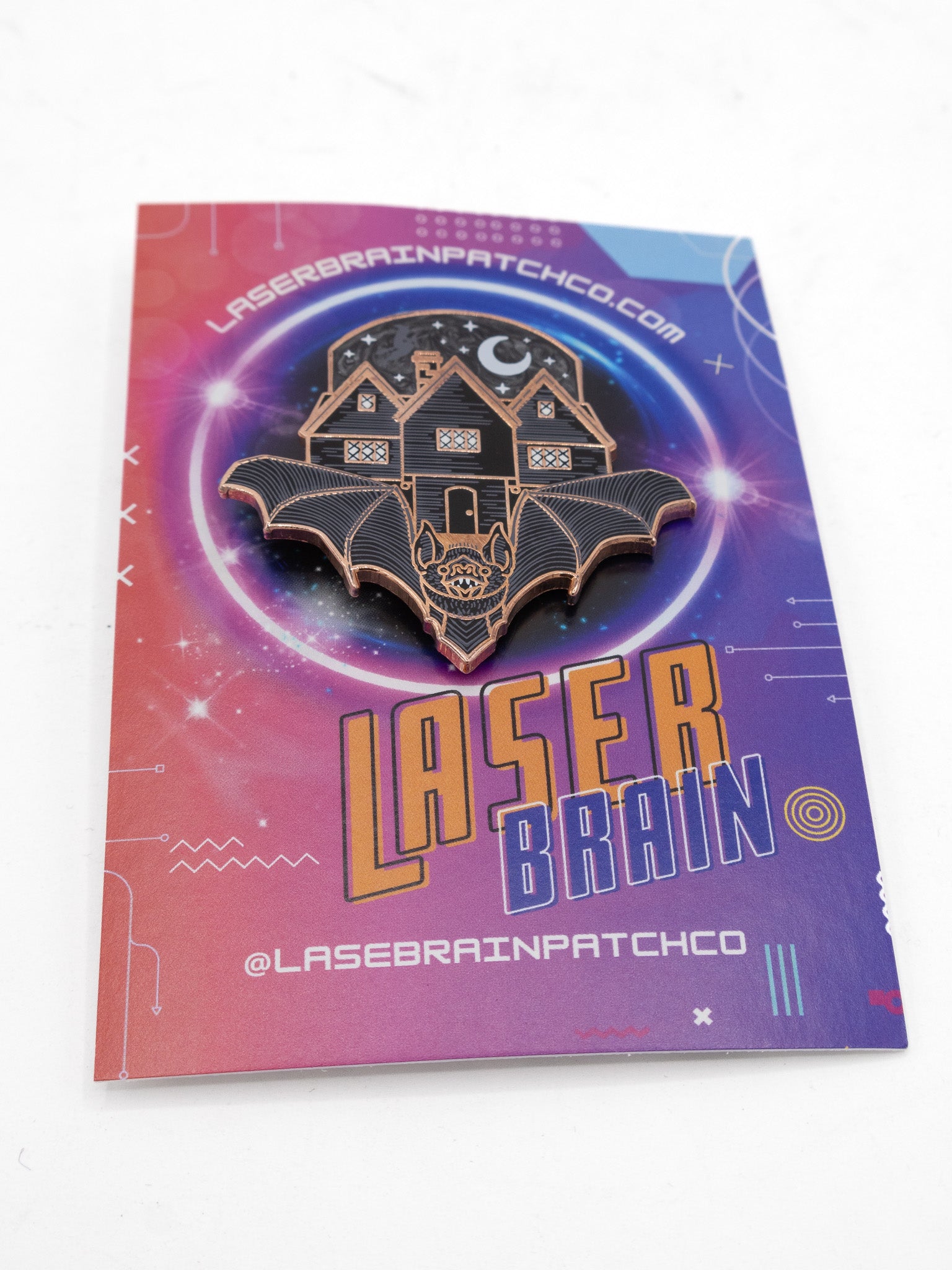 Witch House Bat Pin LASERBRAIN - Die With Your Boots On
