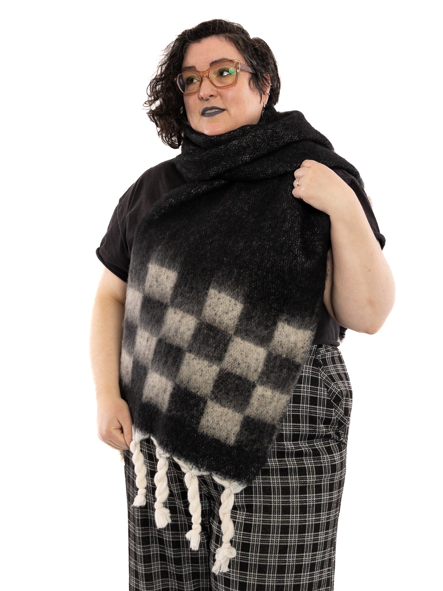 Cozy Checkered Scarf - Die With Your Boots On