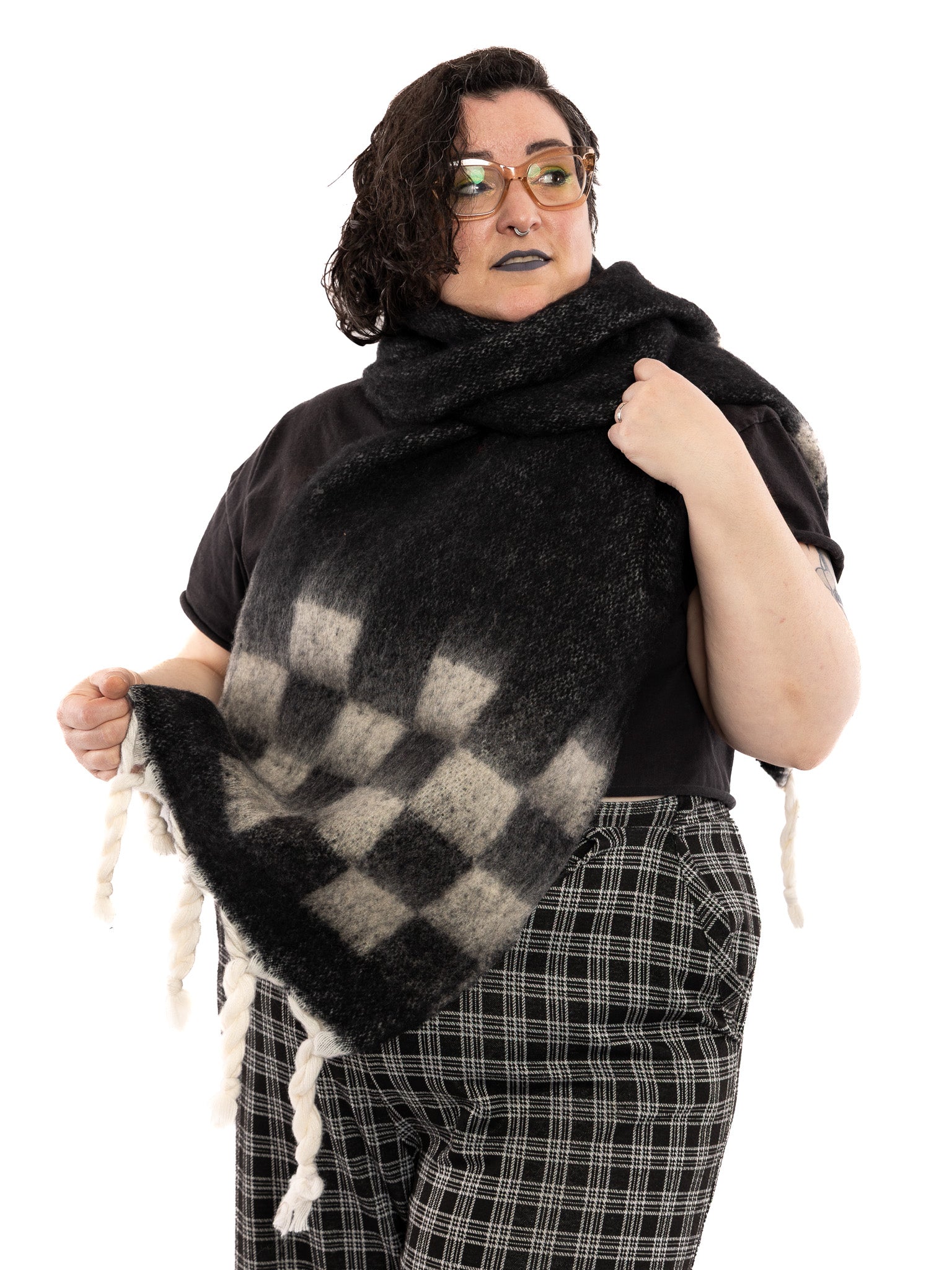 Cozy Checkered Scarf - Die With Your Boots On