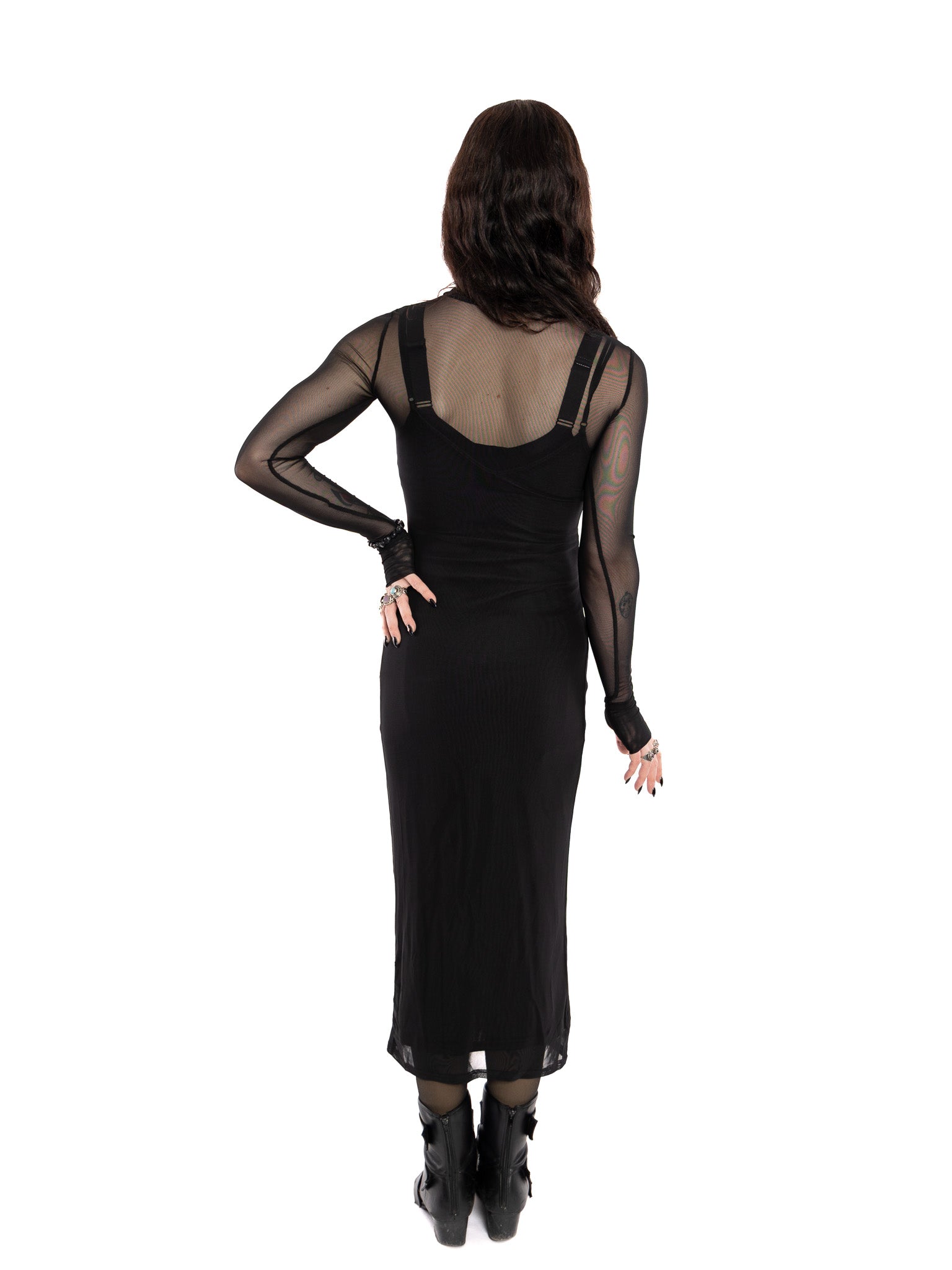 Nicolette Mesh Turtle Neck Dress NO RESTOCK! - Die With Your Boots On