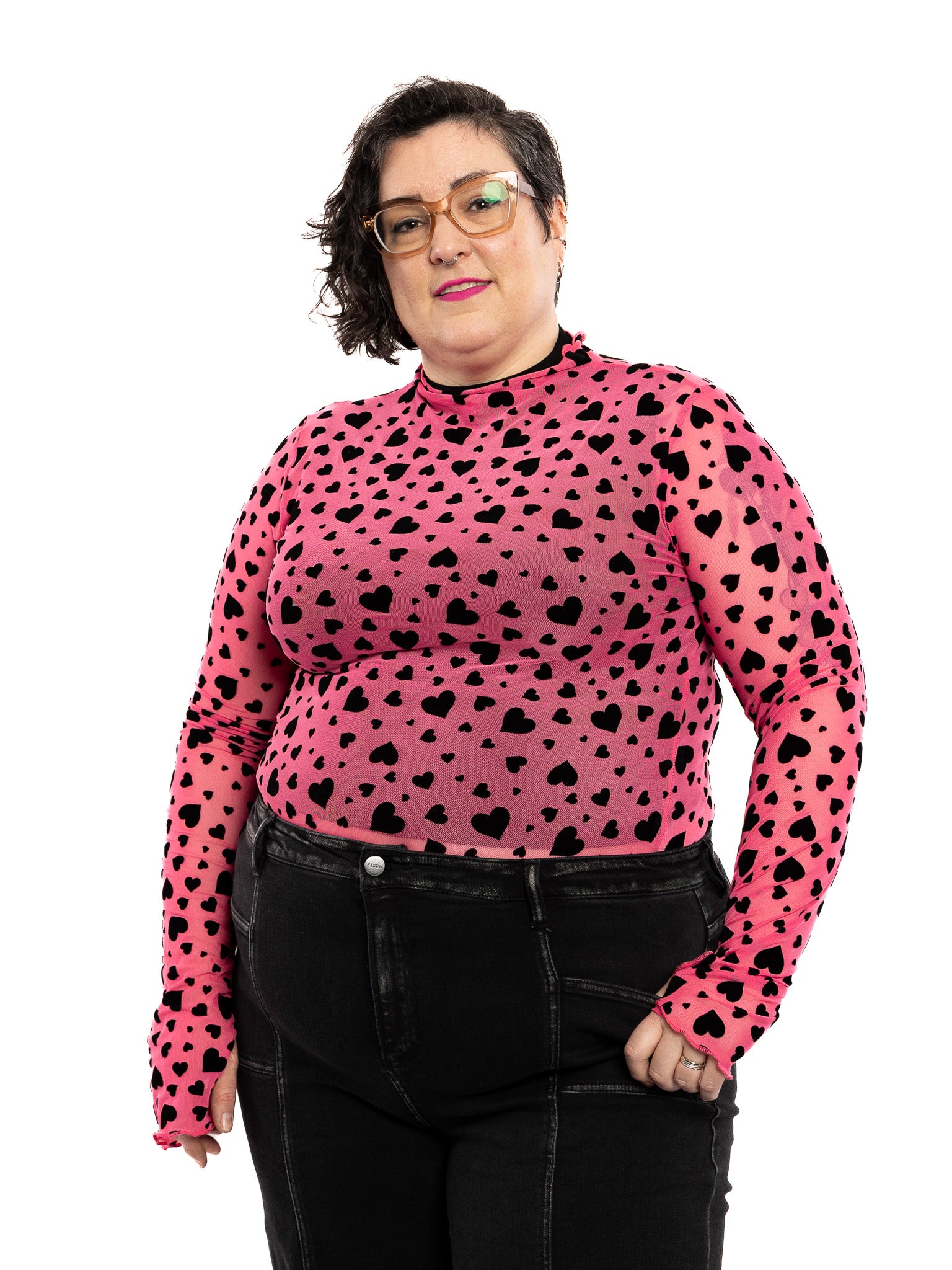 Hot Pink Heartbreaker Mesh Top NO RESTOCK! - Die With Your Boots On