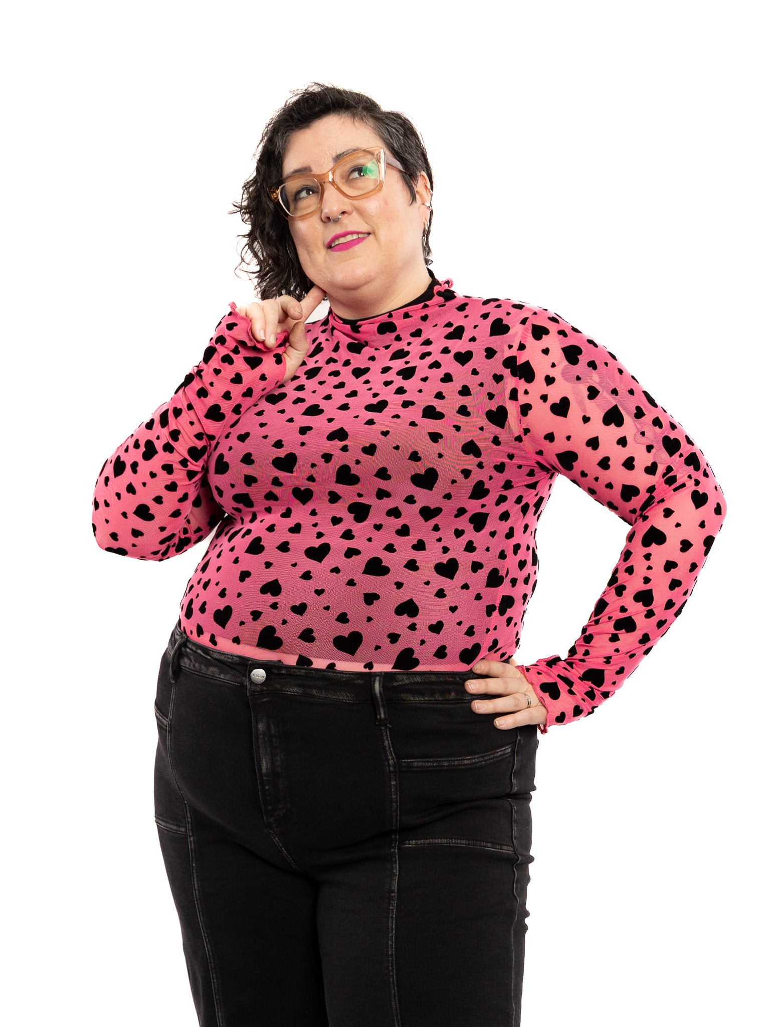 Hot Pink Heartbreaker Mesh Top NO RESTOCK! - Die With Your Boots On