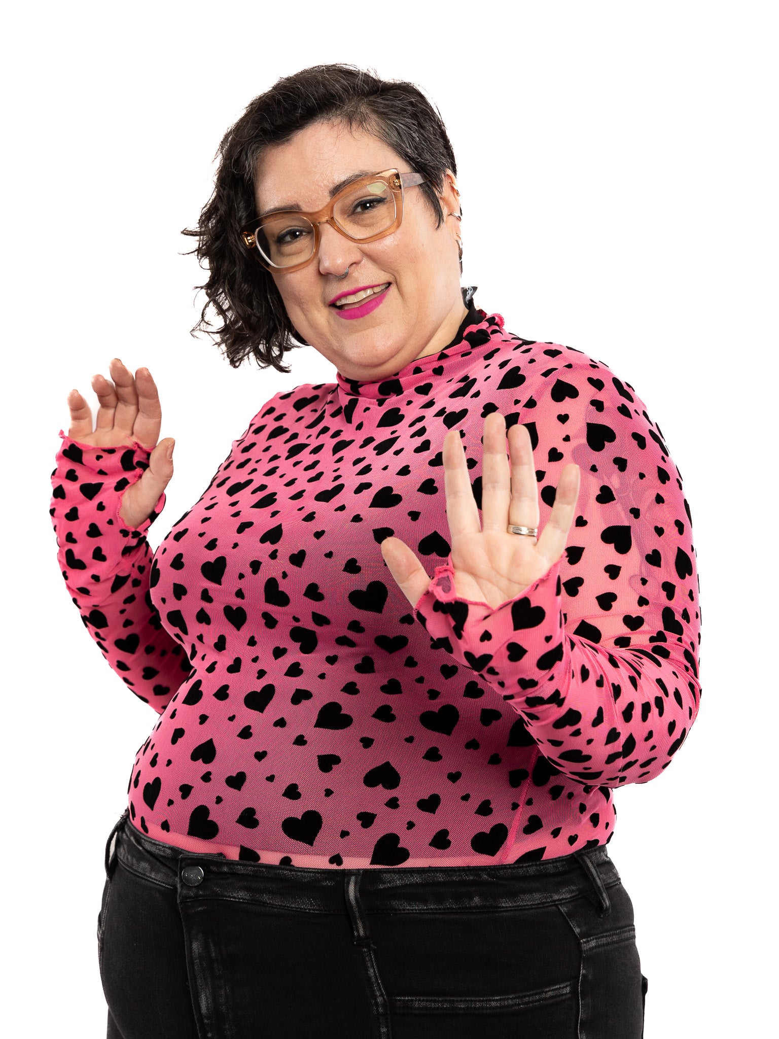 Hot Pink Heartbreaker Mesh Top NO RESTOCK! - Die With Your Boots On