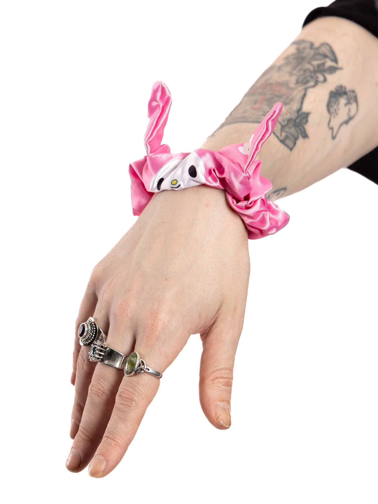 Pink Bunny Friend Scrunchie - Die With Your Boots On