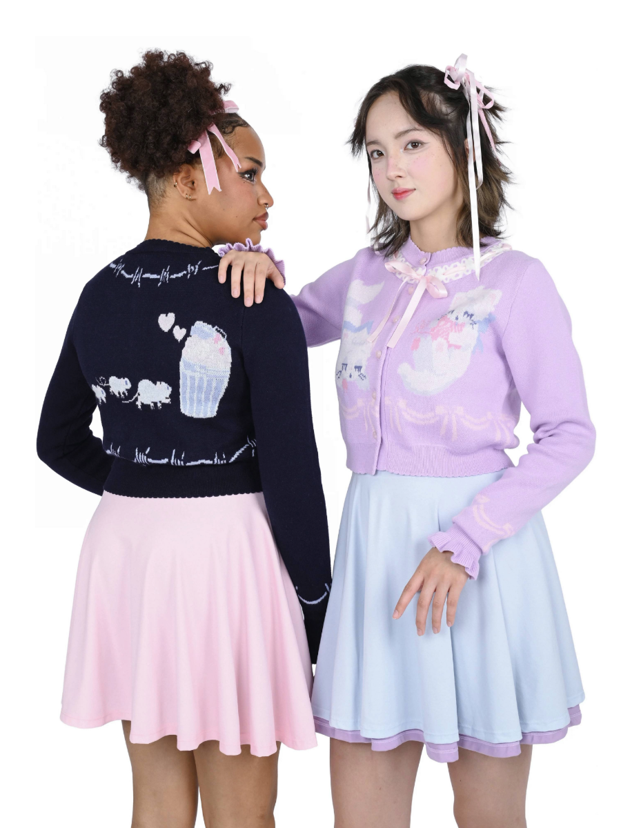 Trash Parade Cropped Cardigan MY VIOLET - Die With Your Boots On