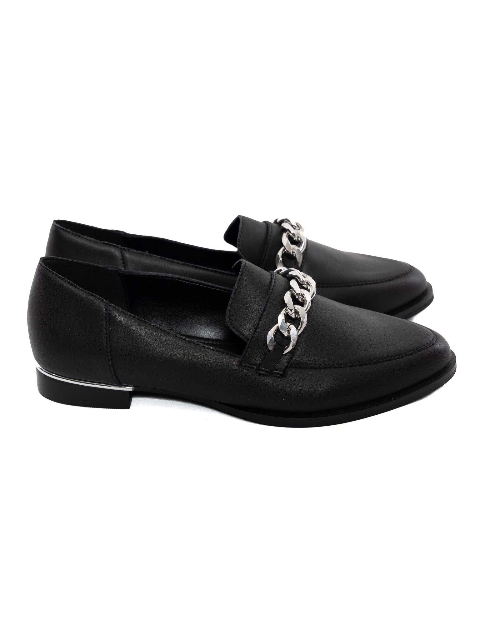 Joan Black Leather Loafers - Die With Your Boots On