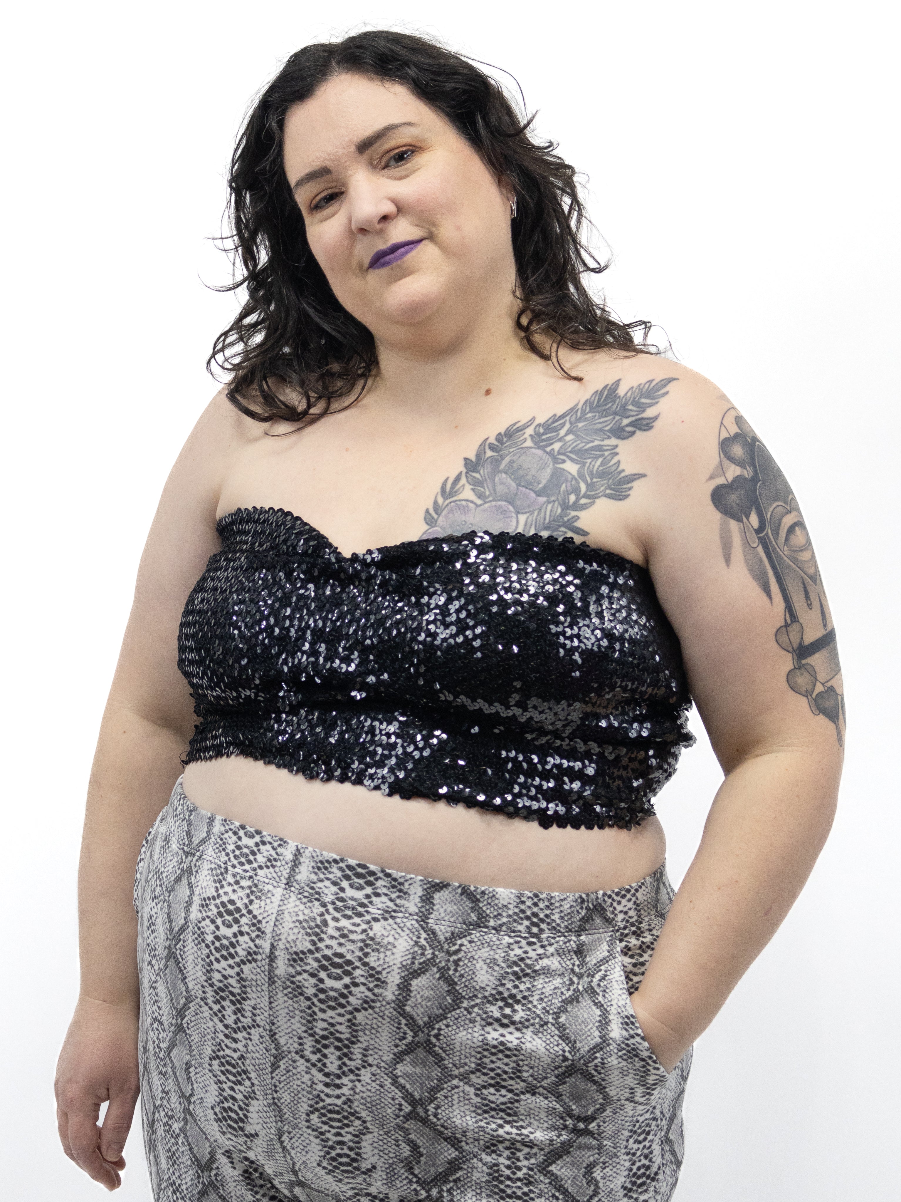 Sequined Succubus Tube Top HANDMADE LOCALLY (NO RESTOCKS!) - Die With Your Boots On
