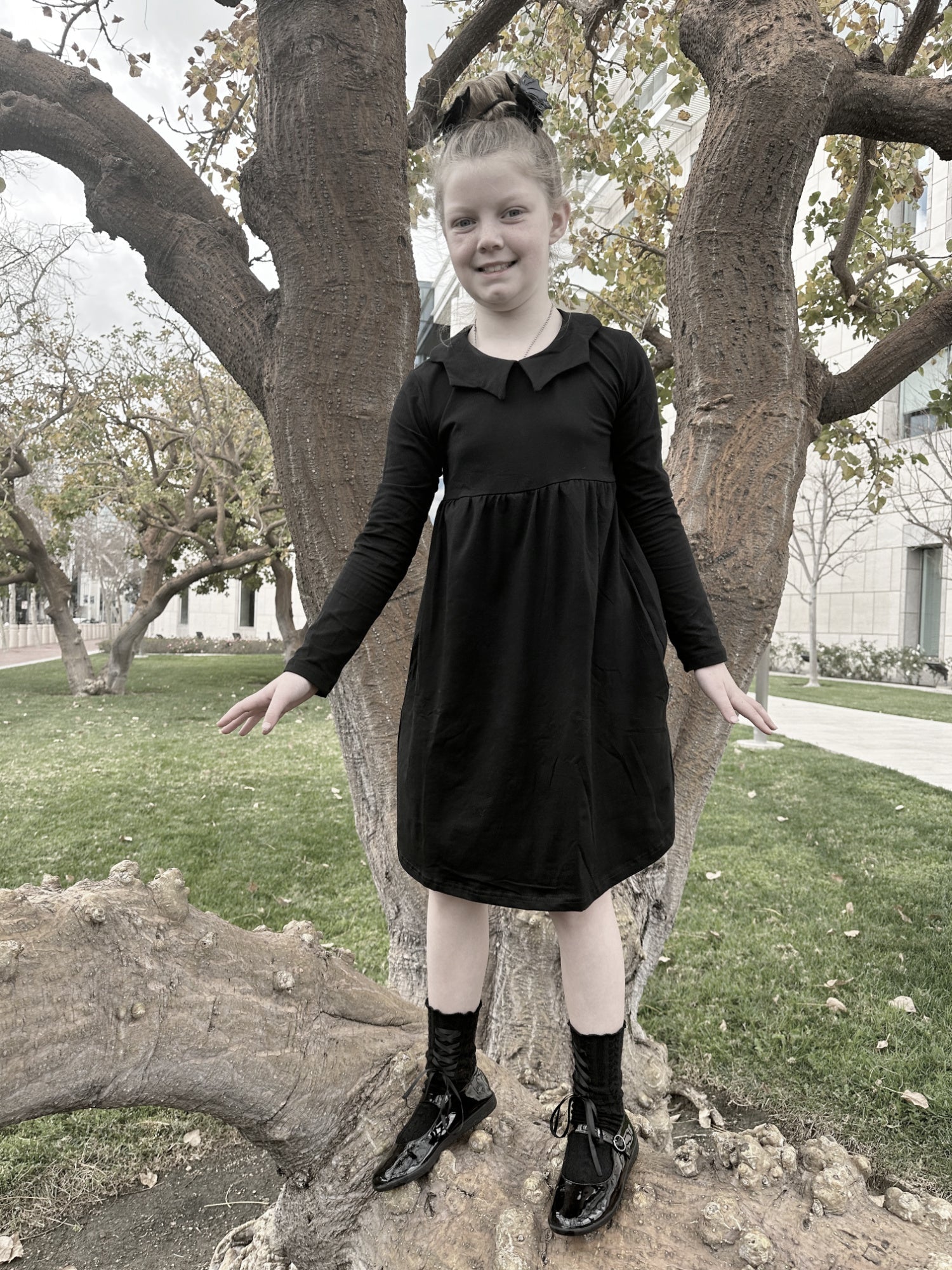 Bat Collar Dress (Babies/Toddlers/Kids) (SHIPS FROM WITCHING HOUR BABY, NOT AVAILABLE FOR PICKUP IN STORE) - Die With Your Boots On