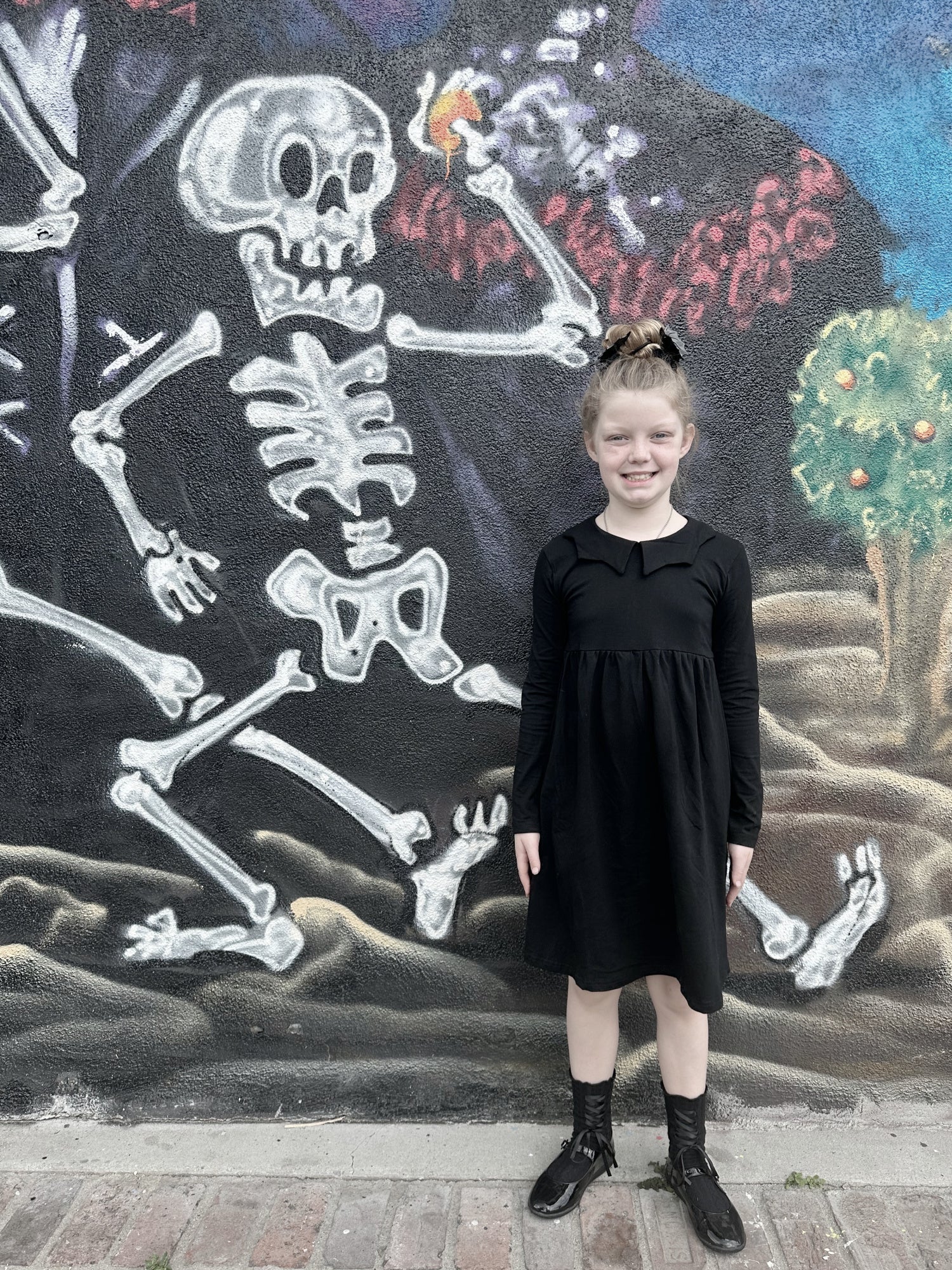 Bat Collar Dress (Babies/Toddlers/Kids) (SHIPS FROM WITCHING HOUR BABY, NOT AVAILABLE FOR PICKUP IN STORE) - Die With Your Boots On