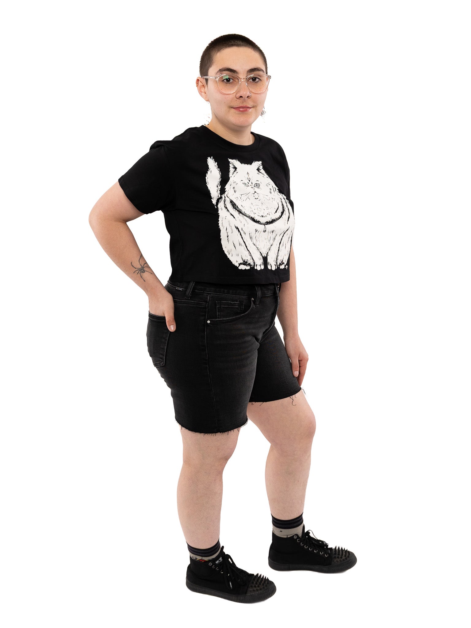 Verity Mid-Rise Black Denim Shorts - Die With Your Boots On