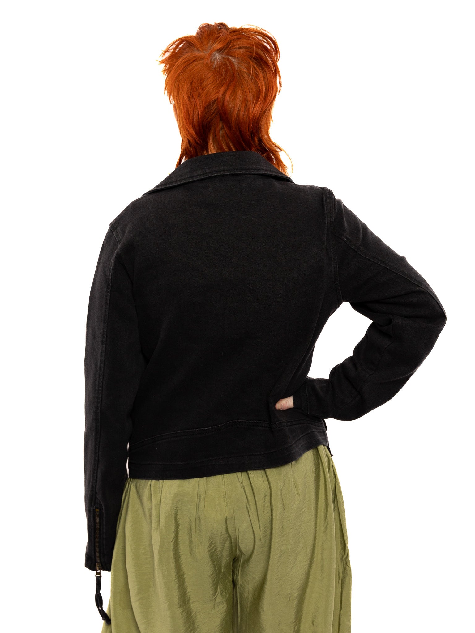 Piper Black Denim Moto Jacket - Die With Your Boots On