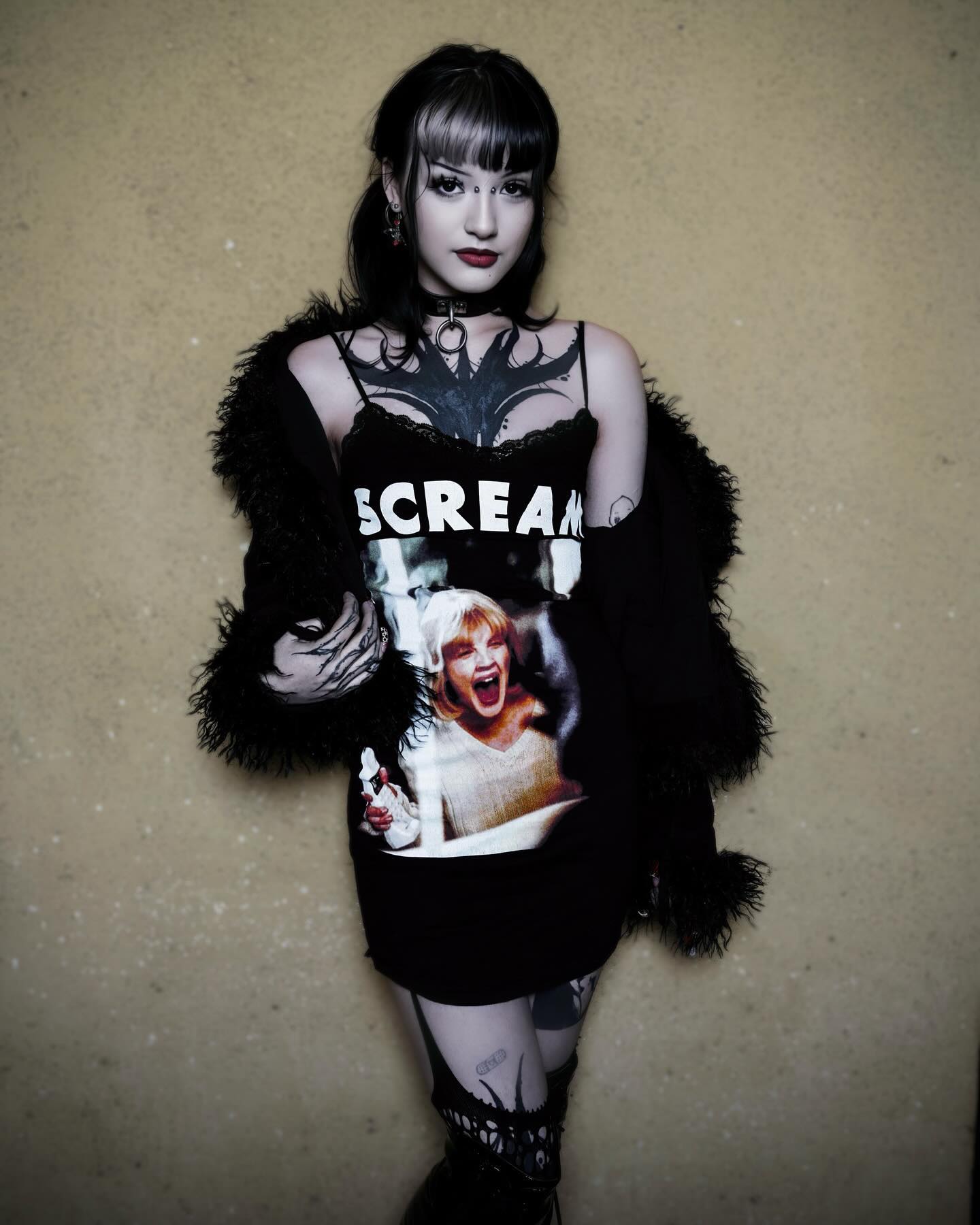 Scream (Casey) Lace Strap Dress (SHIPS FROM VERA'S EYECANDY, NOT AVAILABLE FOR PICKUP IN STORE) - Die With Your Boots On
