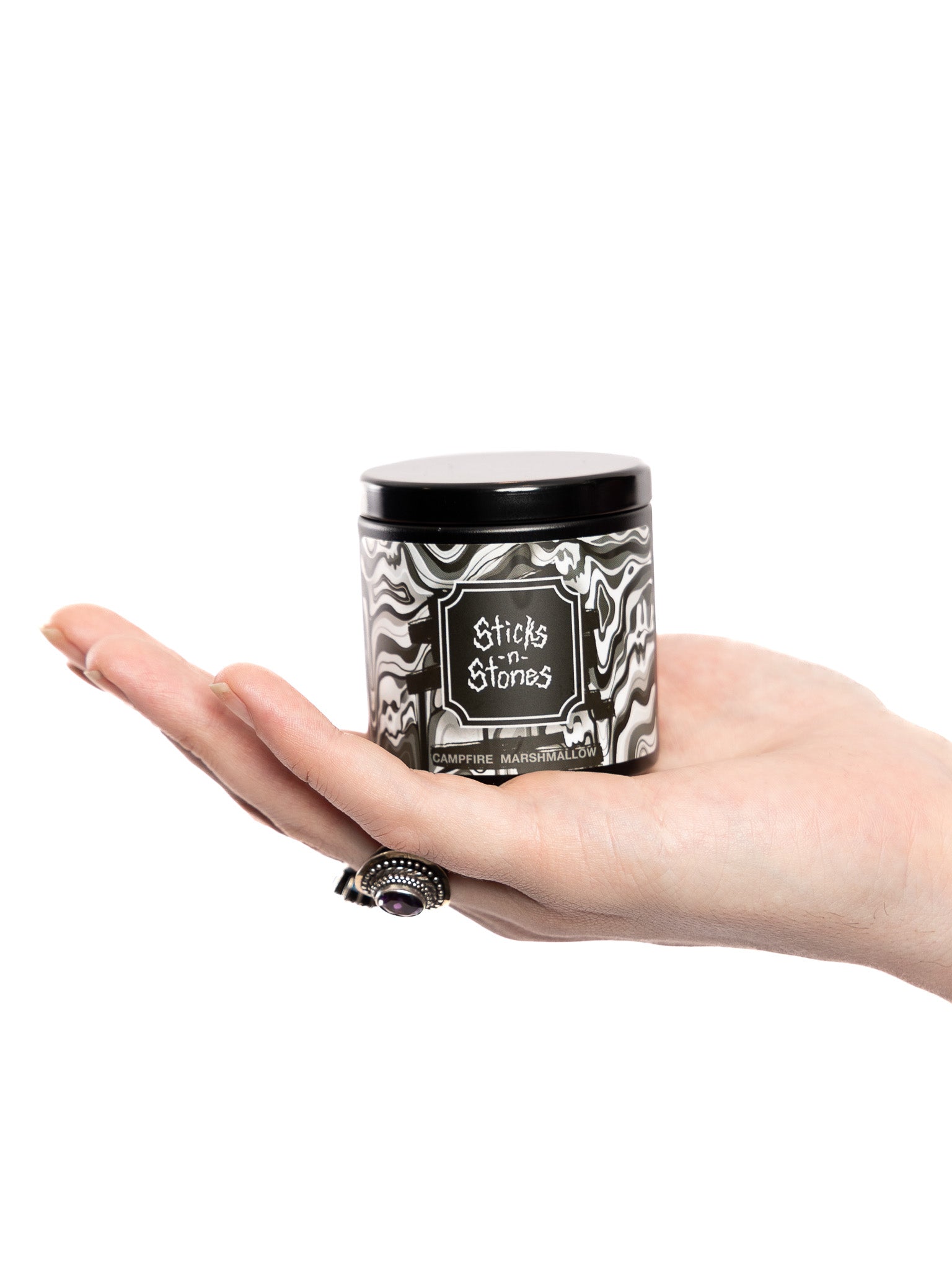 Sticks n Stones & a Bag of Bones w/ Companion Campfire Marshmallow Candle - Die With Your Boots On